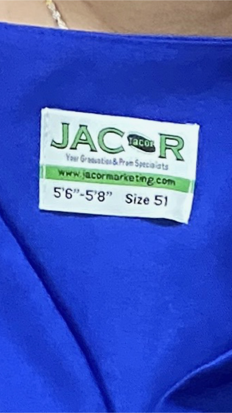 Jacor Graduation Gown - Size 51, Blue - photo 2