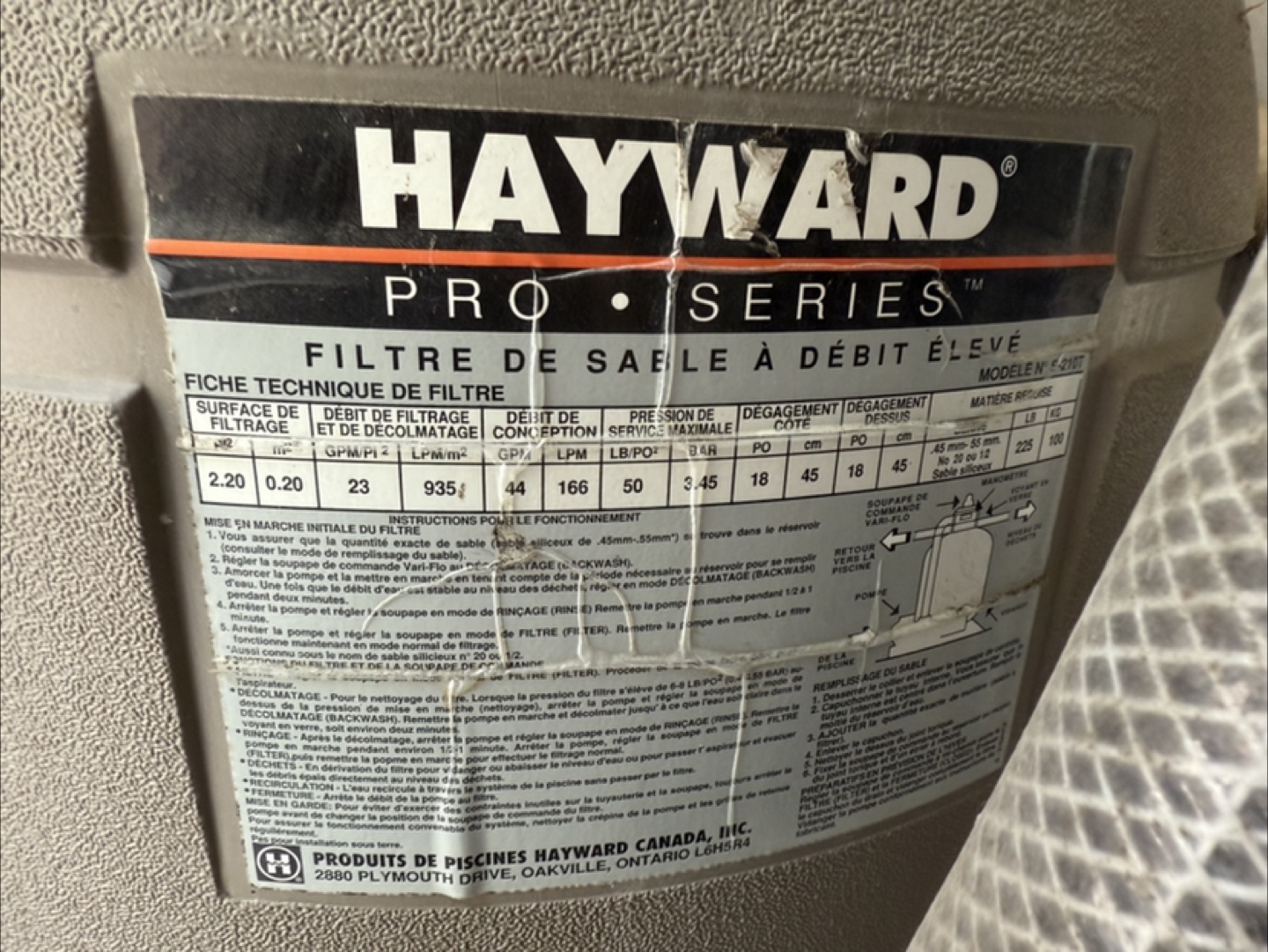 Hayward Vari-Flo XL Multiport Valve filter swim pool - photo 4