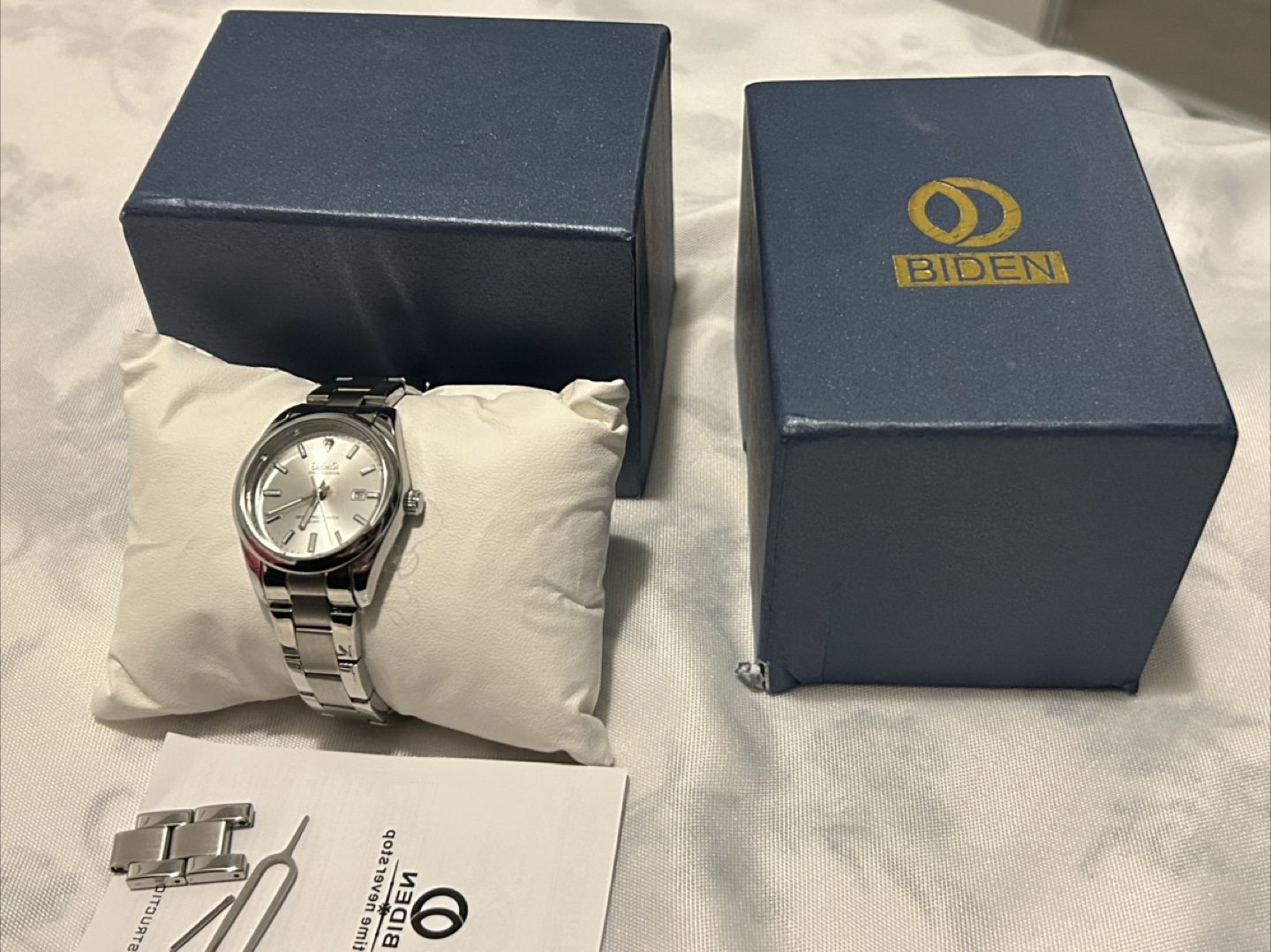 Biden Stainless Steel Silver Watch - photo 3