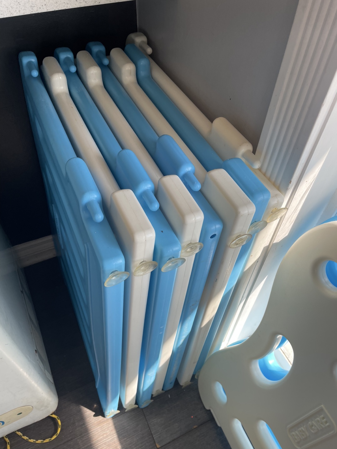 Baby Care Playpen Panels - Blue & White - photo 2