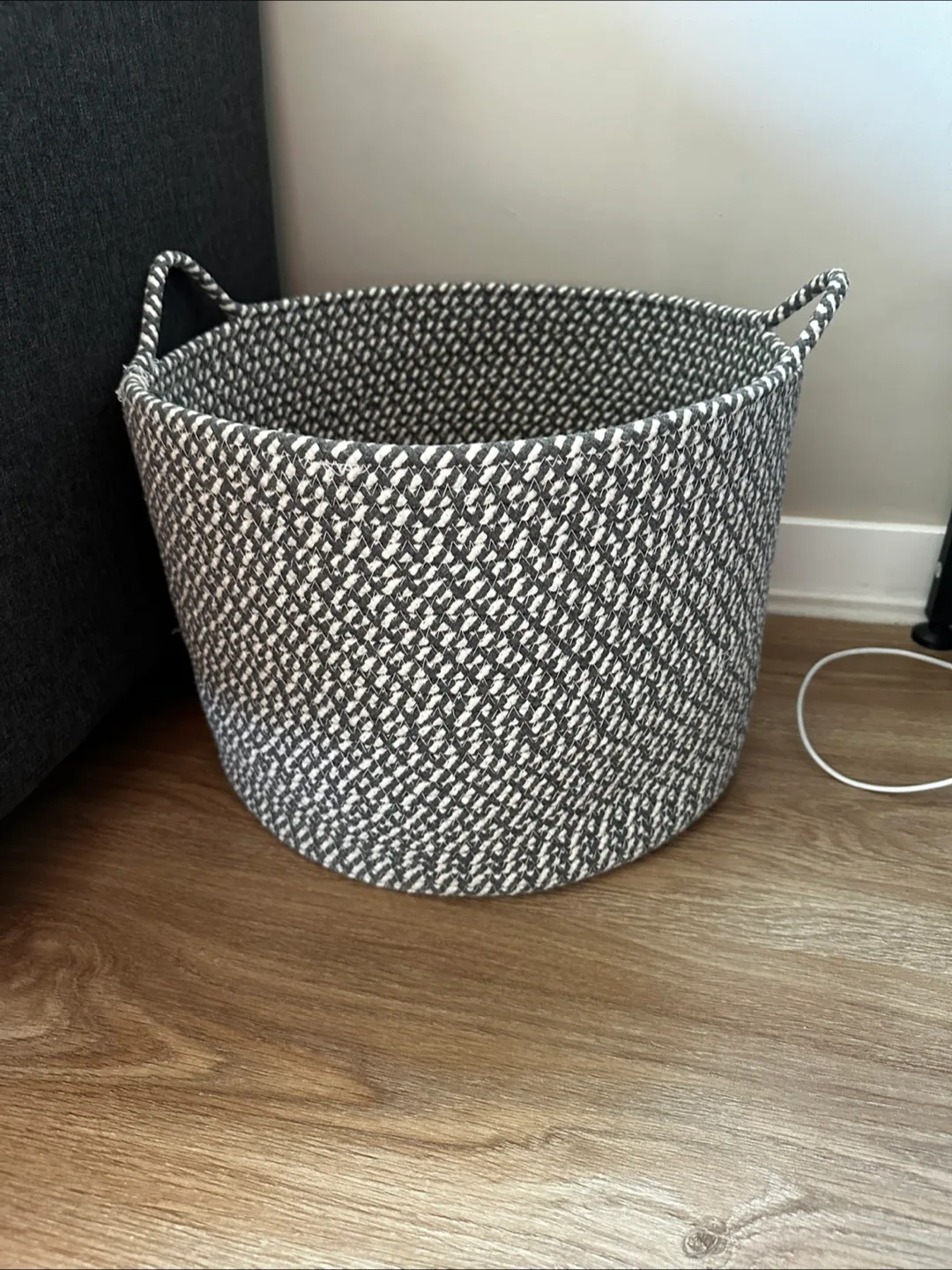 Woven Storage Basket with Handles thumbnail