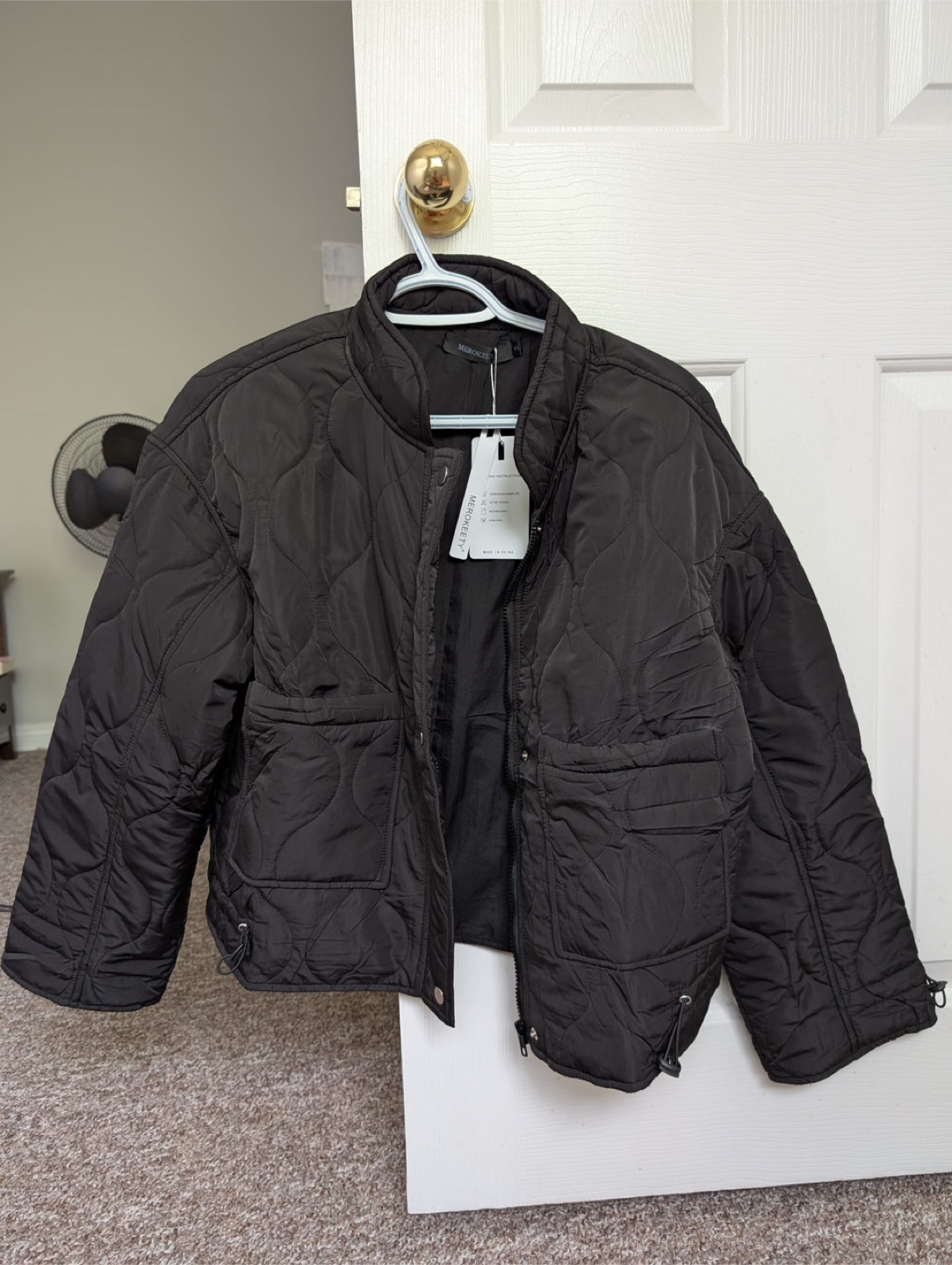 BCBGMAXAZRIA Black Quilted Jacket - Size S - photo 2