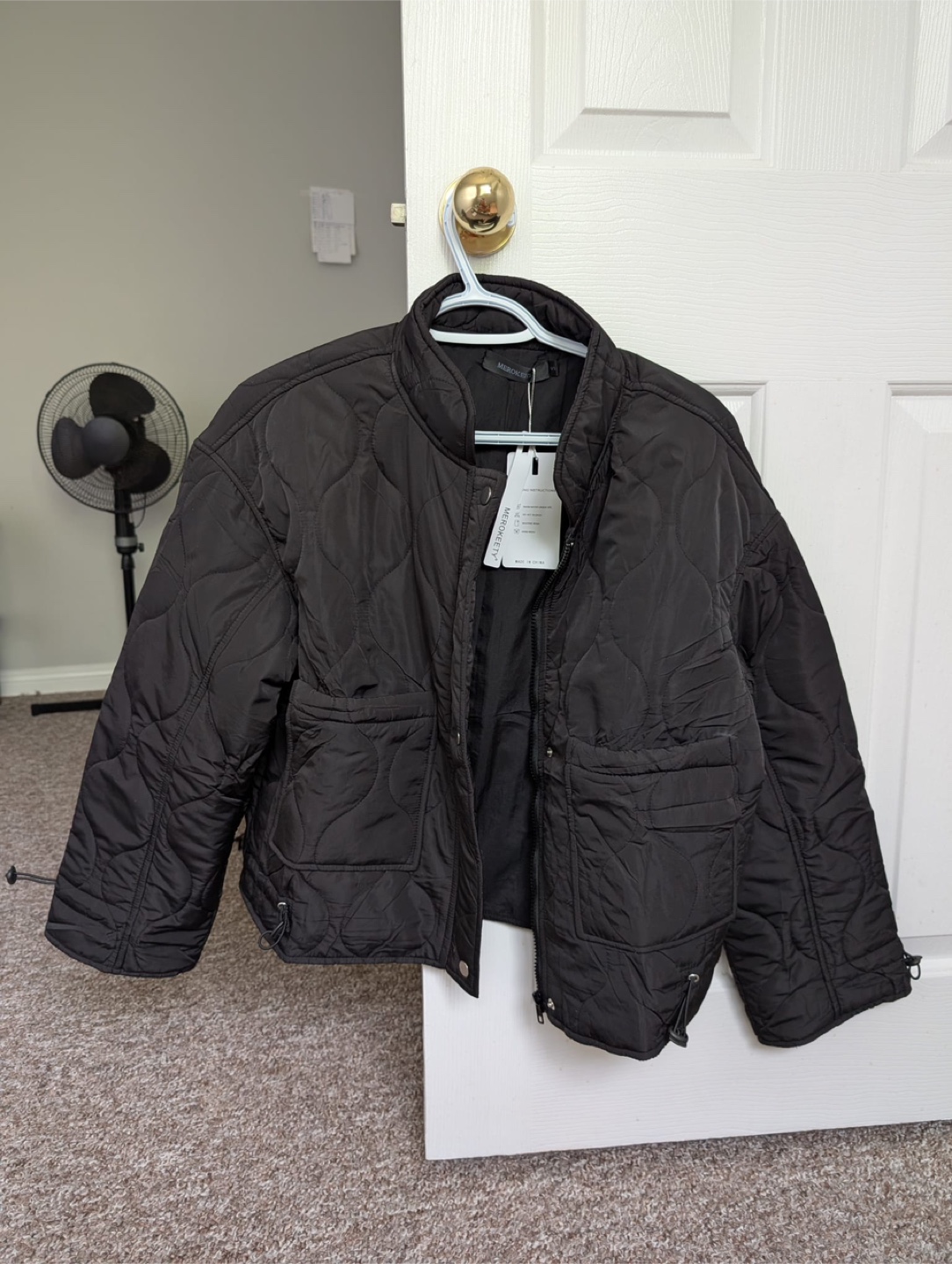 BCBGMAXAZRIA Black Quilted Jacket - Size S - photo 3
