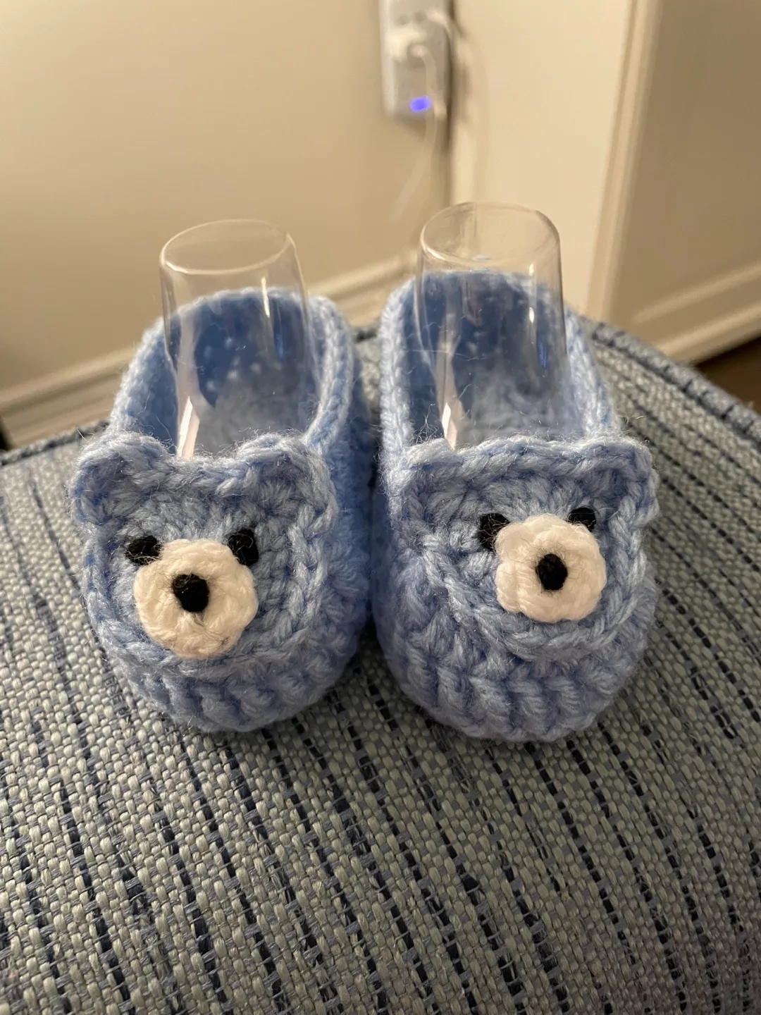 4pc Baby boy crocheted Blanket set. image indicator(2)