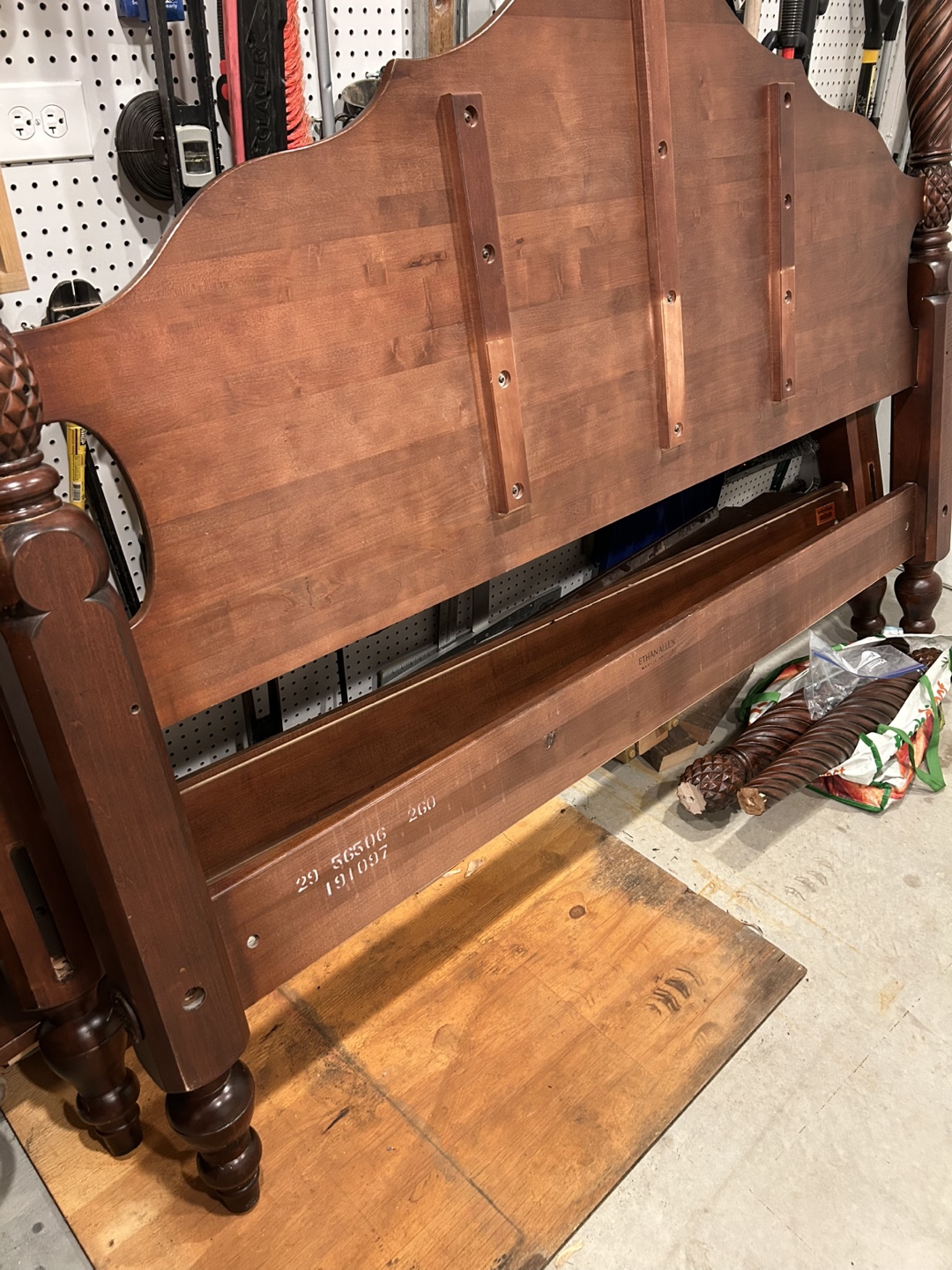 Ethan Allen Wooden Four Poster Bed Frame - photo 4