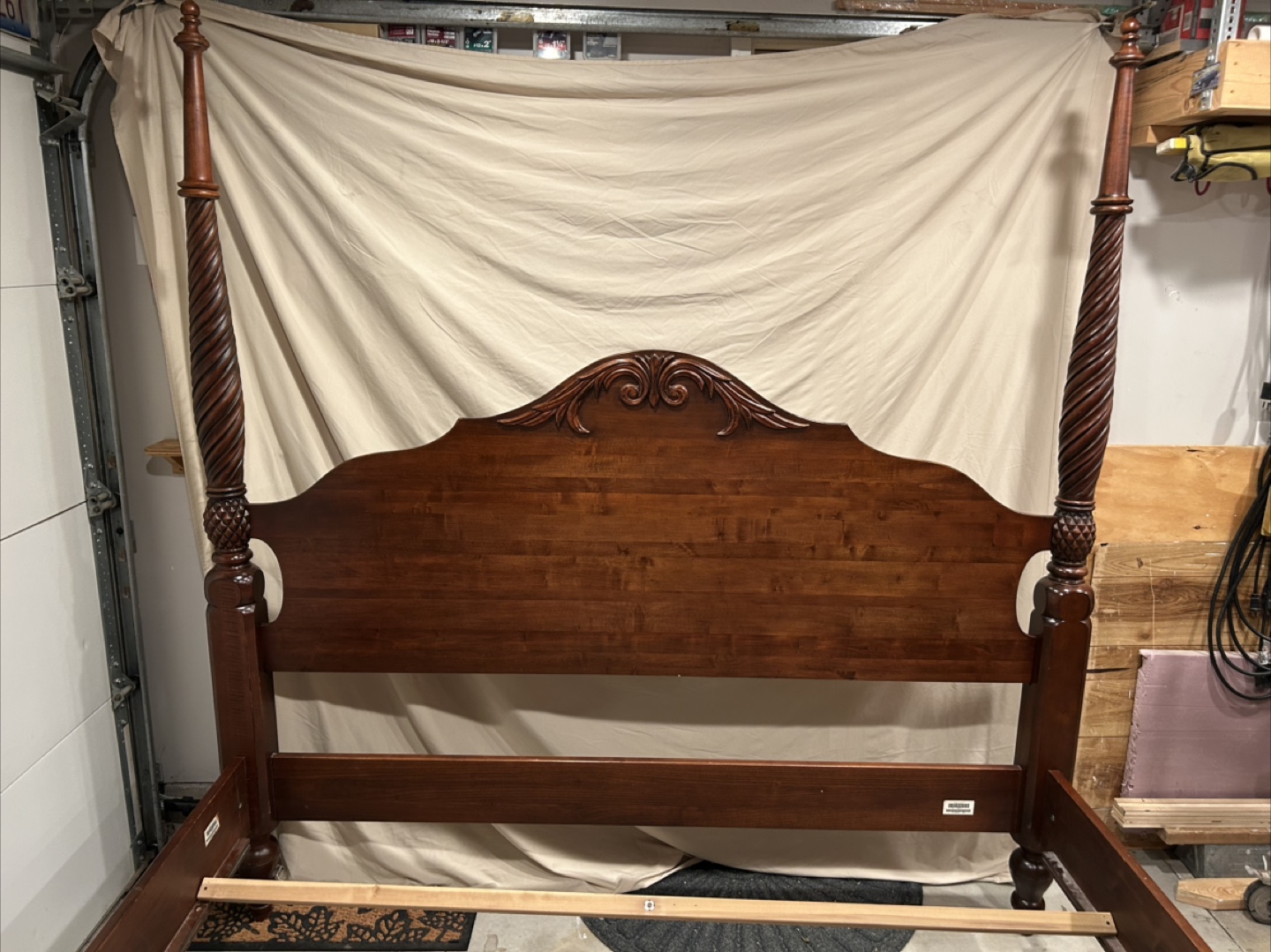 Ethan Allen Wooden Four Poster Bed Frame - photo 2
