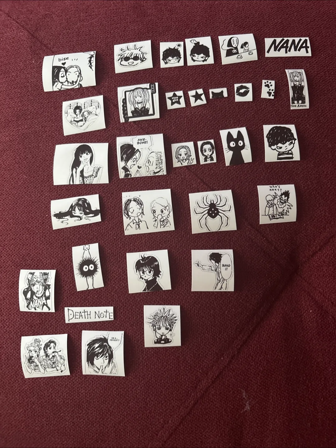 Anime Stickers - Nana, Death Note, Hunter x Hunter thumbnail
