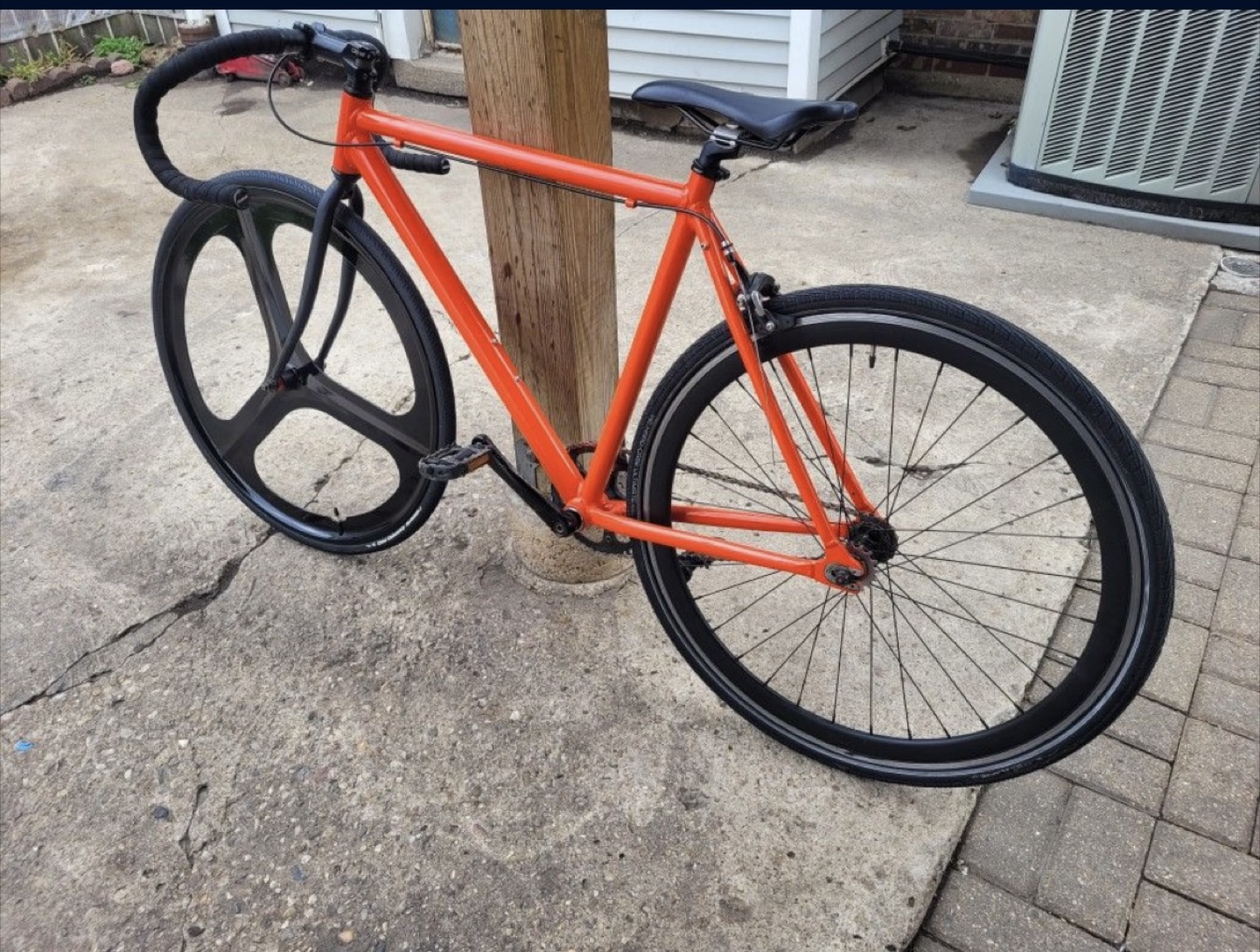 Orange Fixed Gear Bicycle - photo 2
