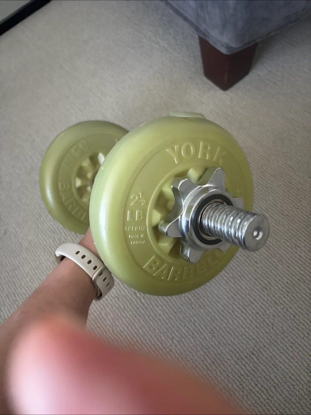 York Barbell 2.5LB  x2 Dumbbell image indicator(2)