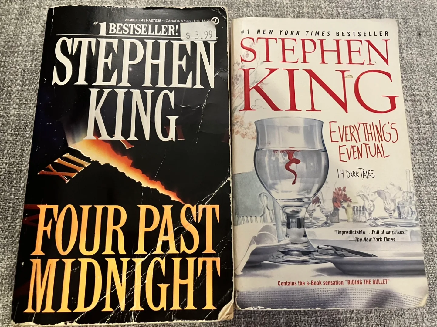 Stephen King Books: Everything's Eventual & Four Past Midnight thumbnail