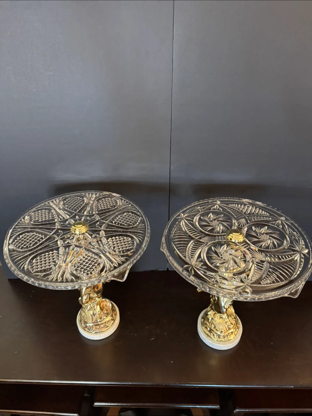 Vintage Cherub Crystal Cake Stands image indicator(6)