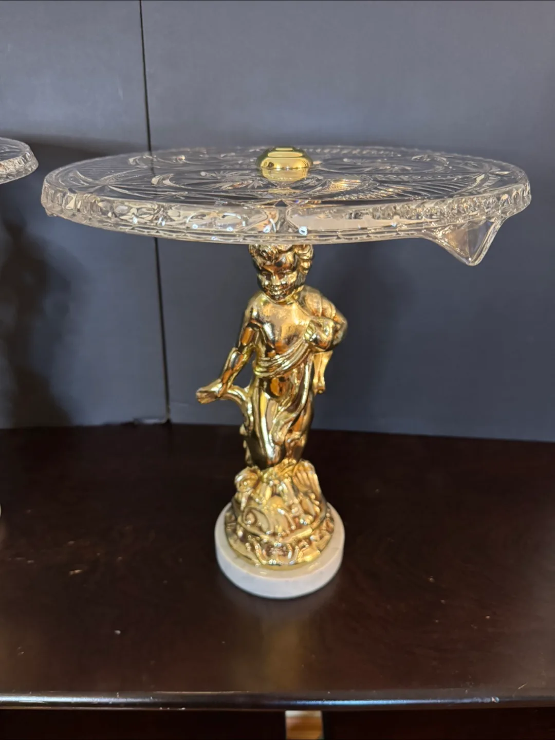 Vintage Cherub Crystal Cake Stands image indicator(4)