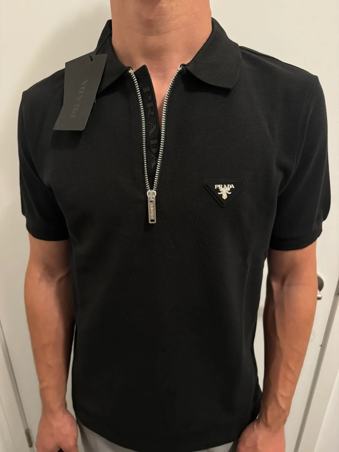 Prada Black Polo Shirt image indicator(2)