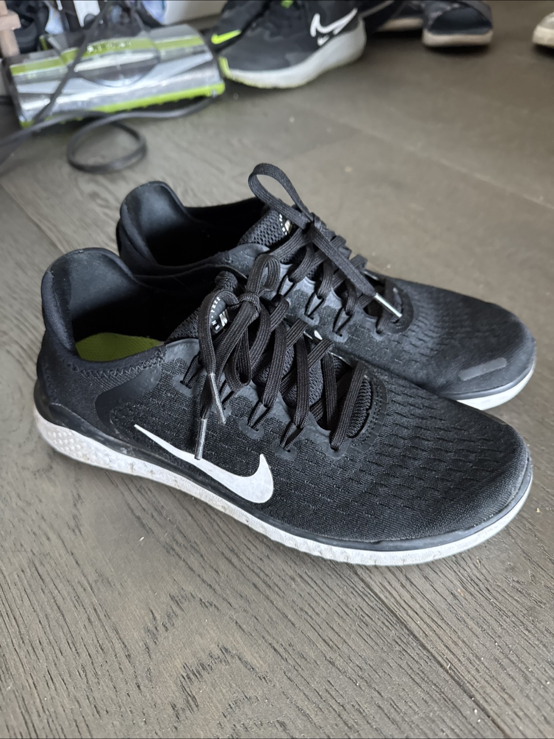 Nike Free RN 2018 Black Running Shoes - US 8.5