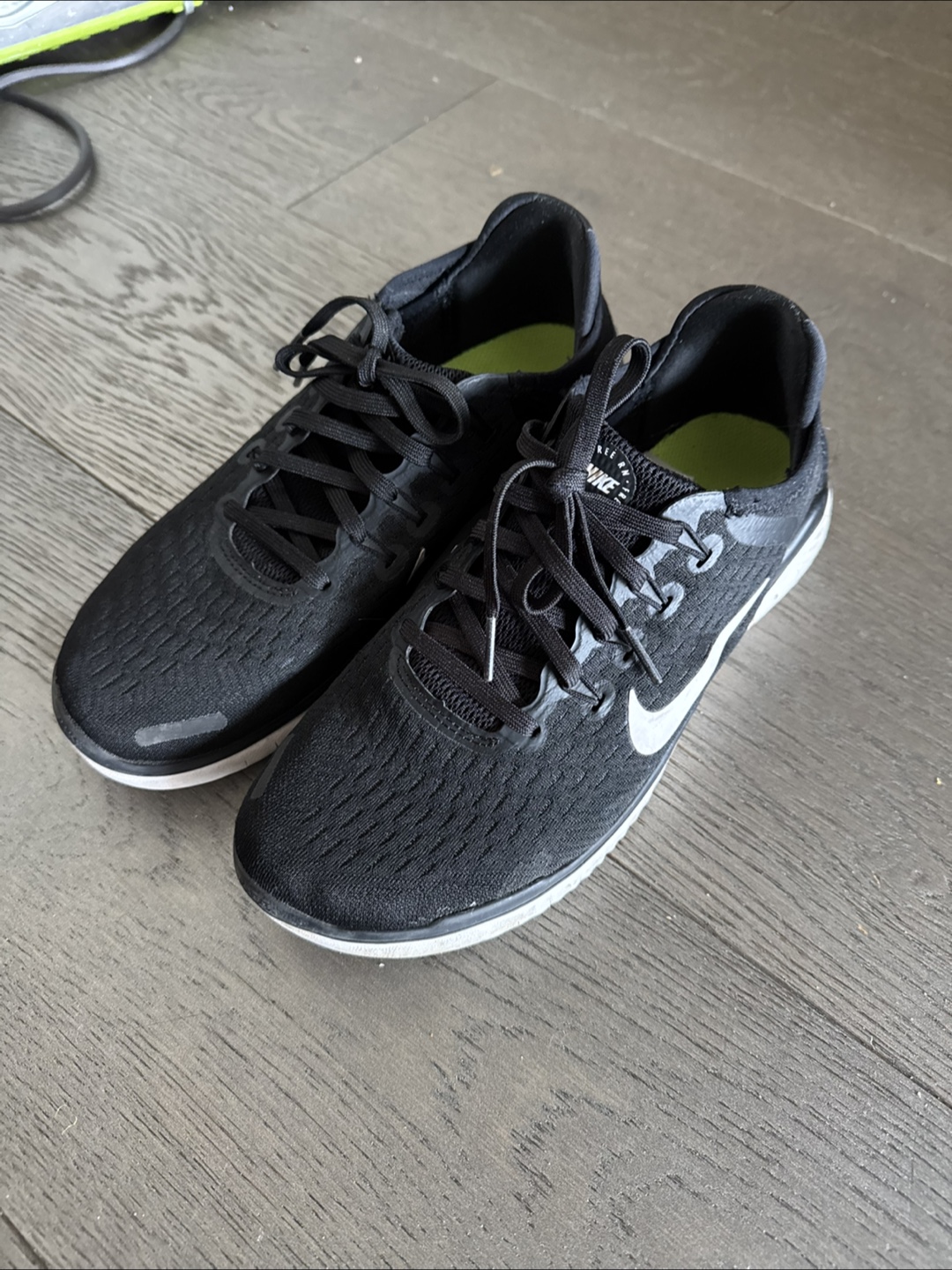 Nike Free RN 2018 Black Running Shoes - US 8.5 - photo 2
