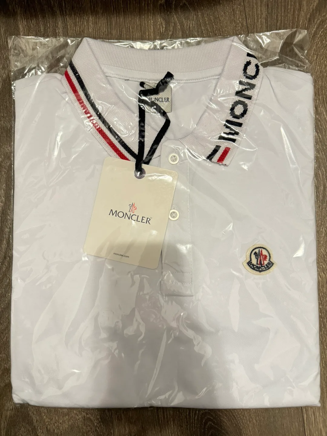 Moncler White Polo Shirt image indicator(2)