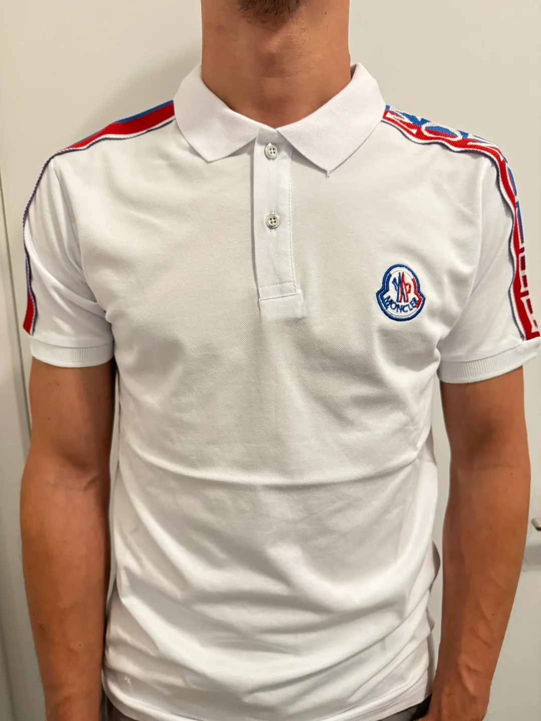 Moncler White Polo Shirt image indicator(2)