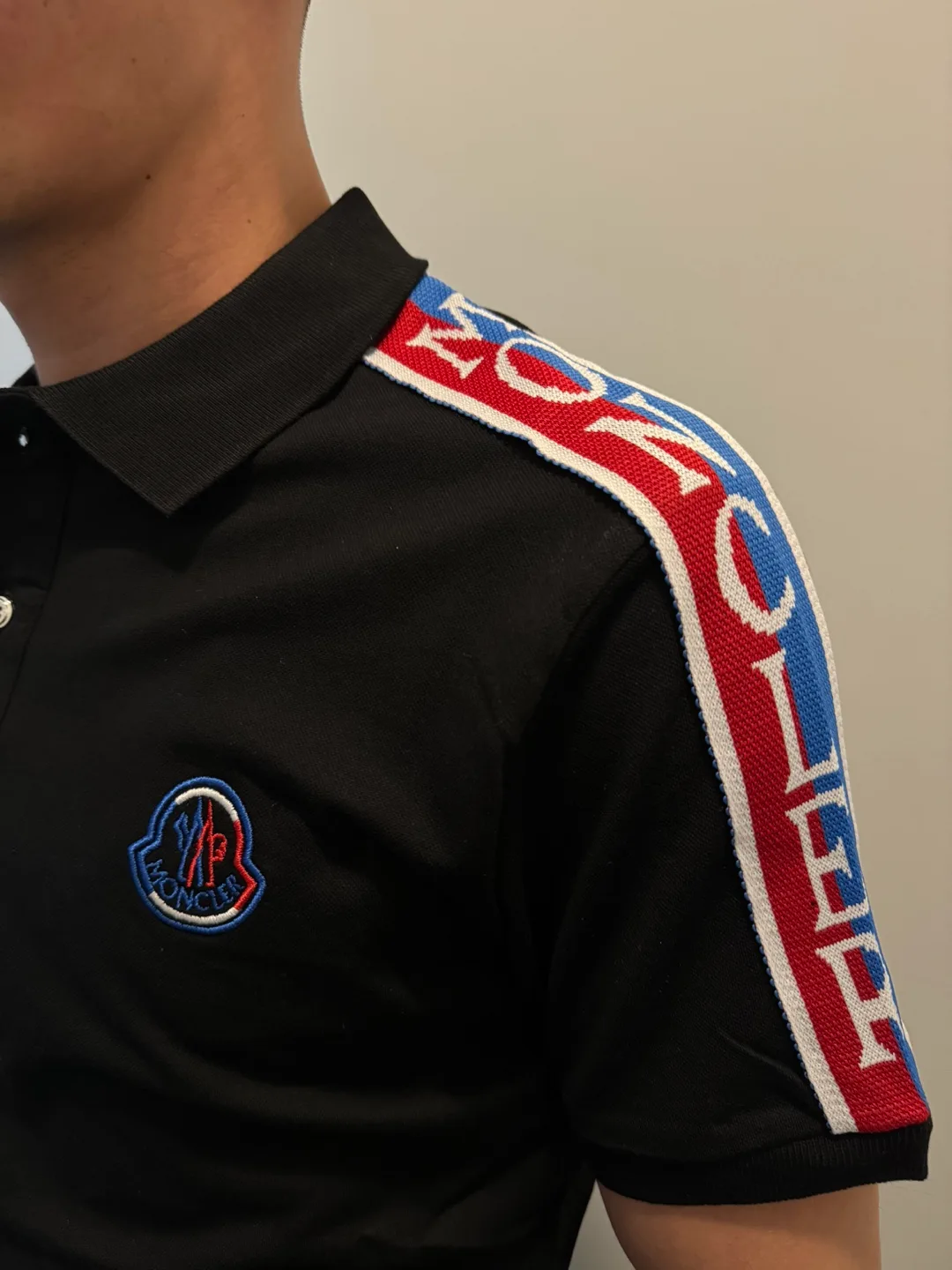 Moncler Black Polo Shirt image indicator(2)