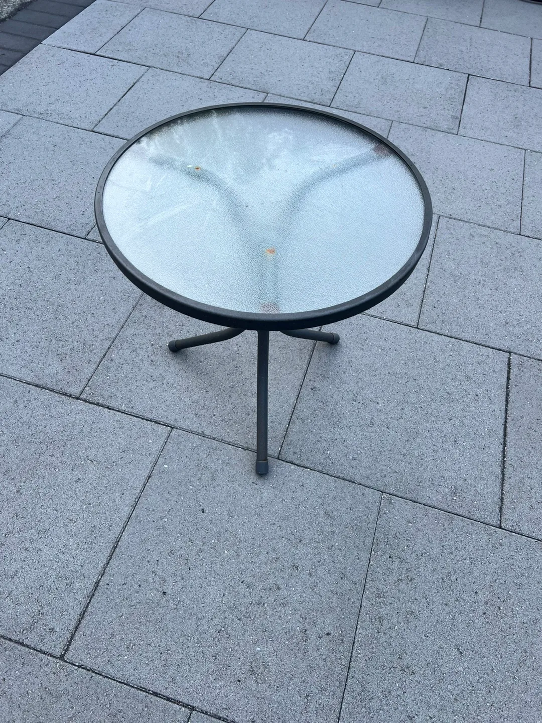 Small Round Glass Top Table thumbnail