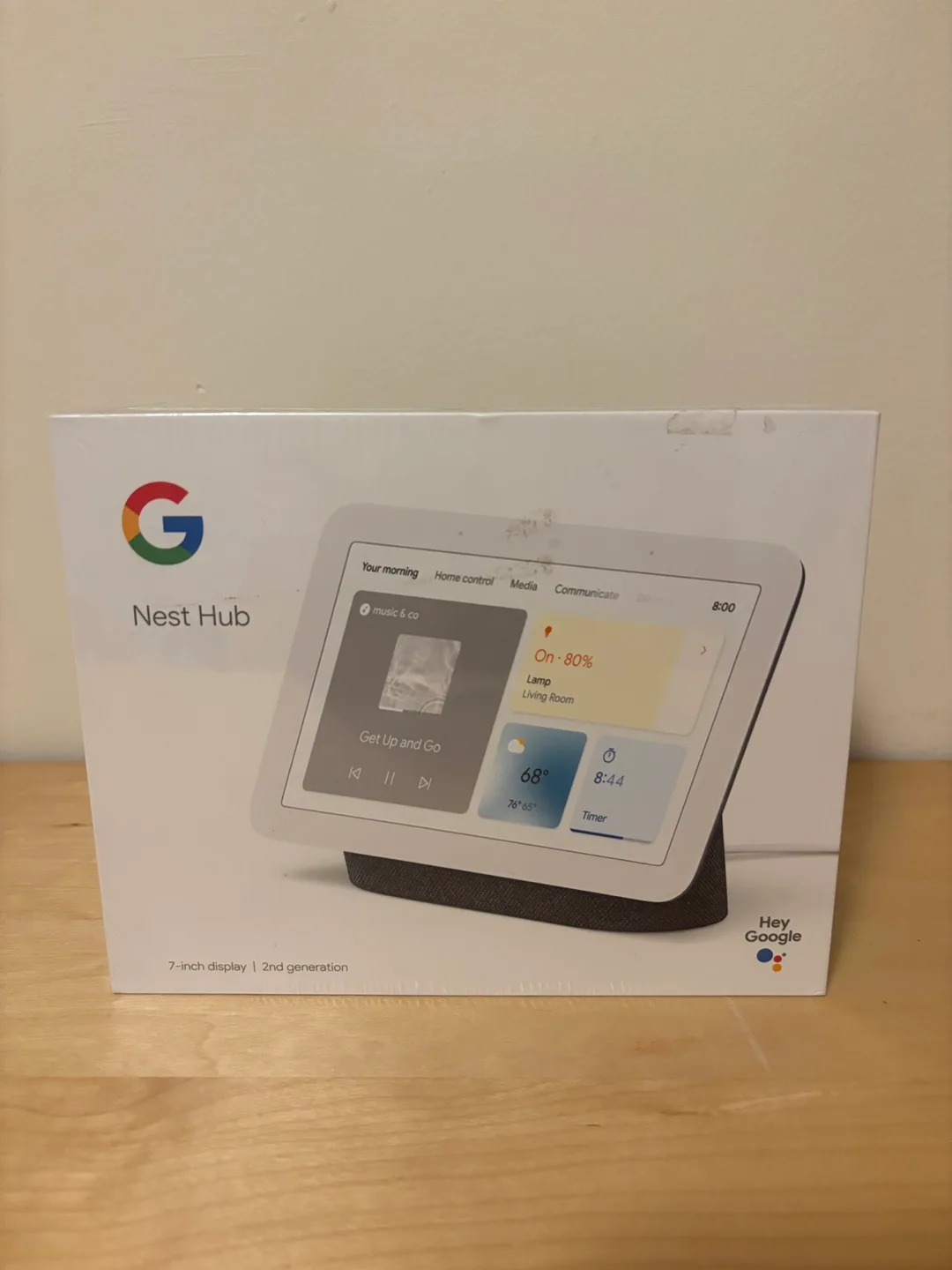 Google Nest Hub 7” in Charcoal (2nd Gen) Brand New thumbnail