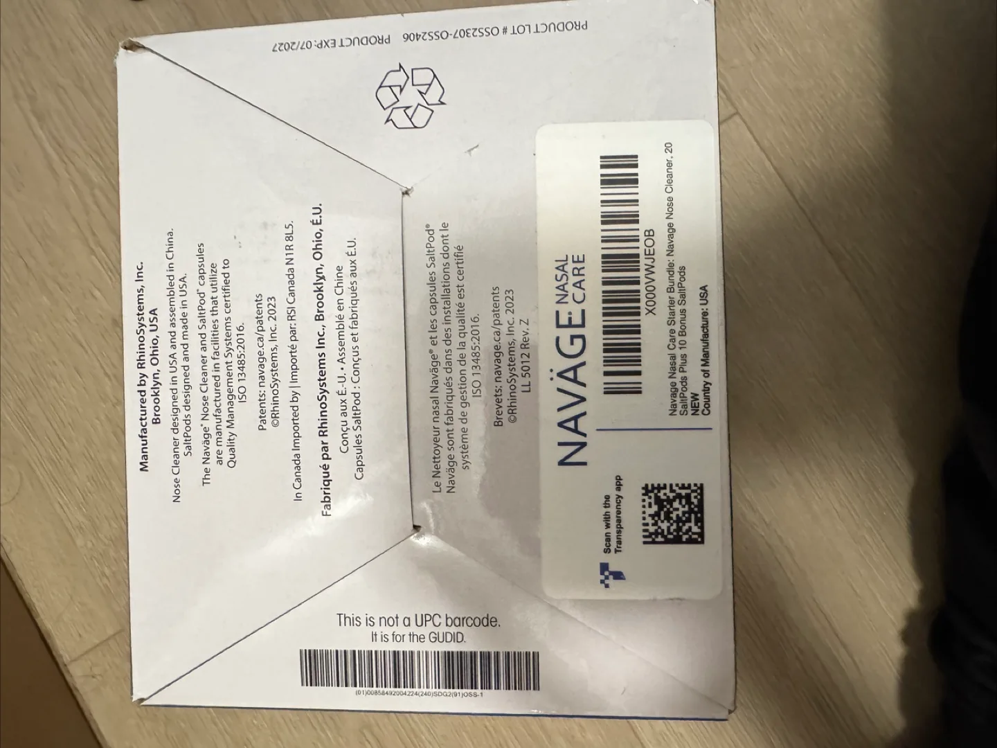 Navage Starter Bundle - - Saline Nasal Rinse Kit image indicator(2)