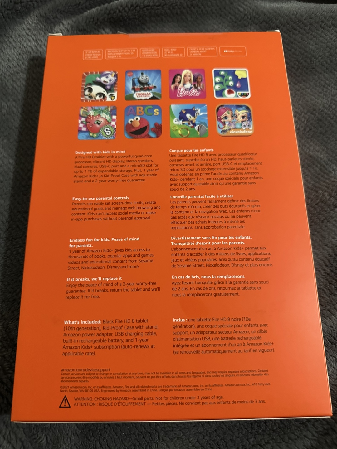 New Amazon Fire HD 8 Kids Tablet - Blue 32GB - photo 2