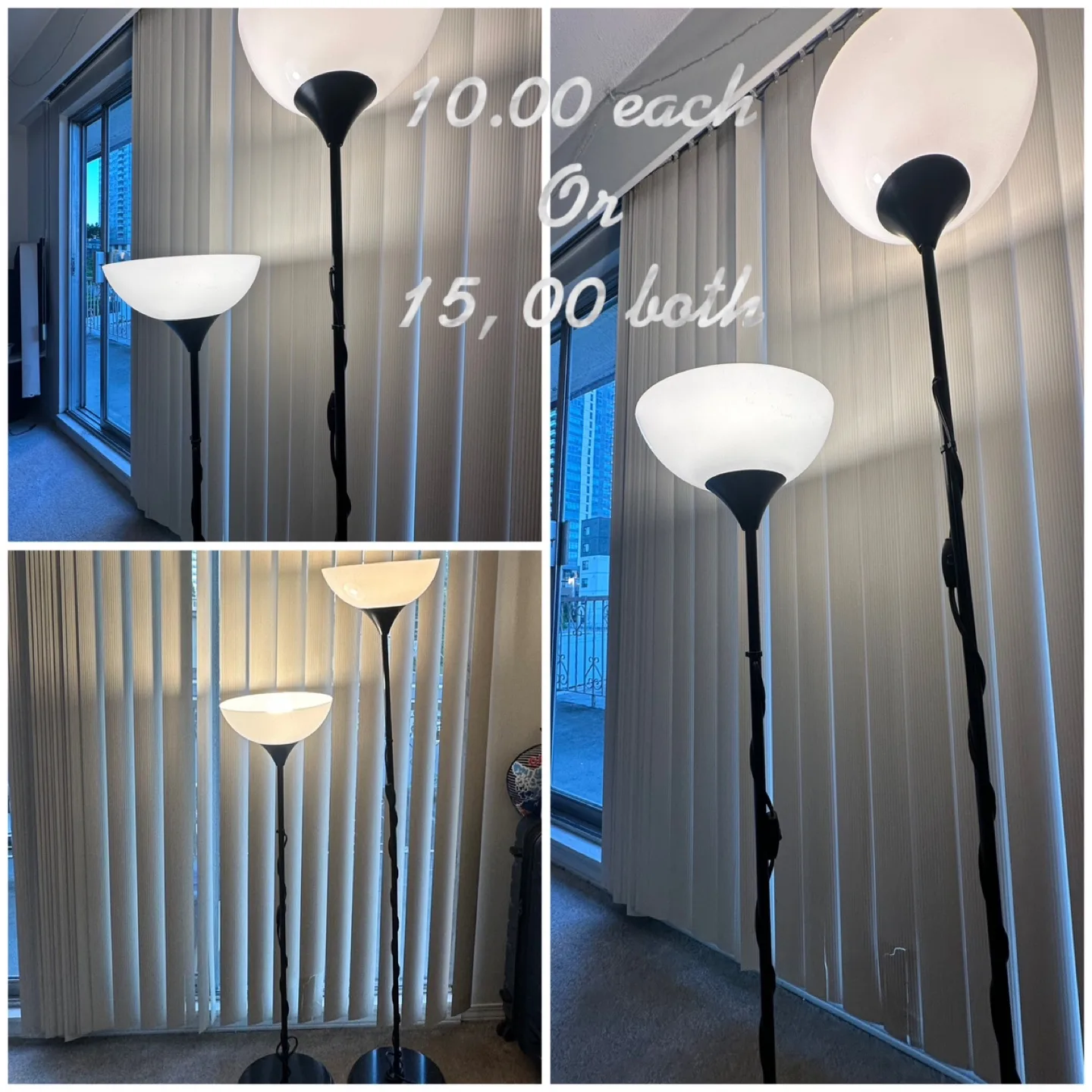Floor Lamps - $10 each or $15 for both thumbnail
