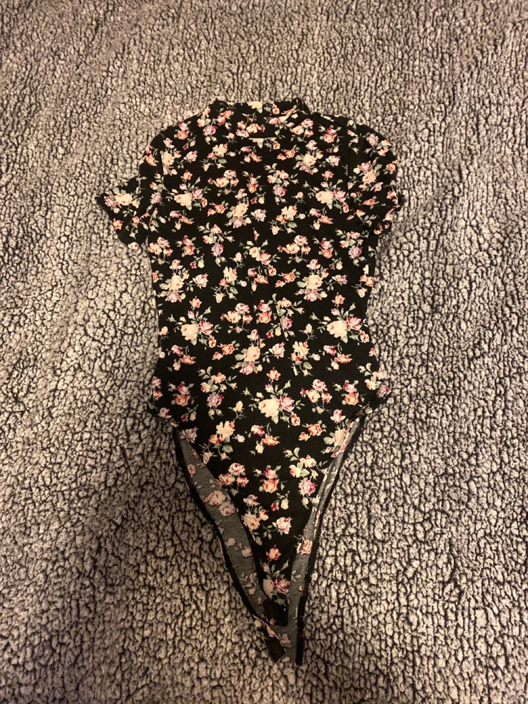 Floral Print Bodysuit - Size Small thumbnail