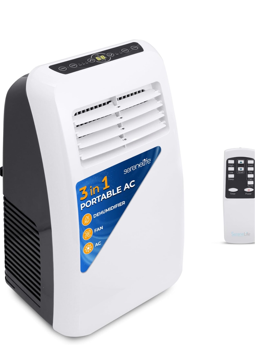 SereneLife 3-in-1 Portable Air Conditioner
