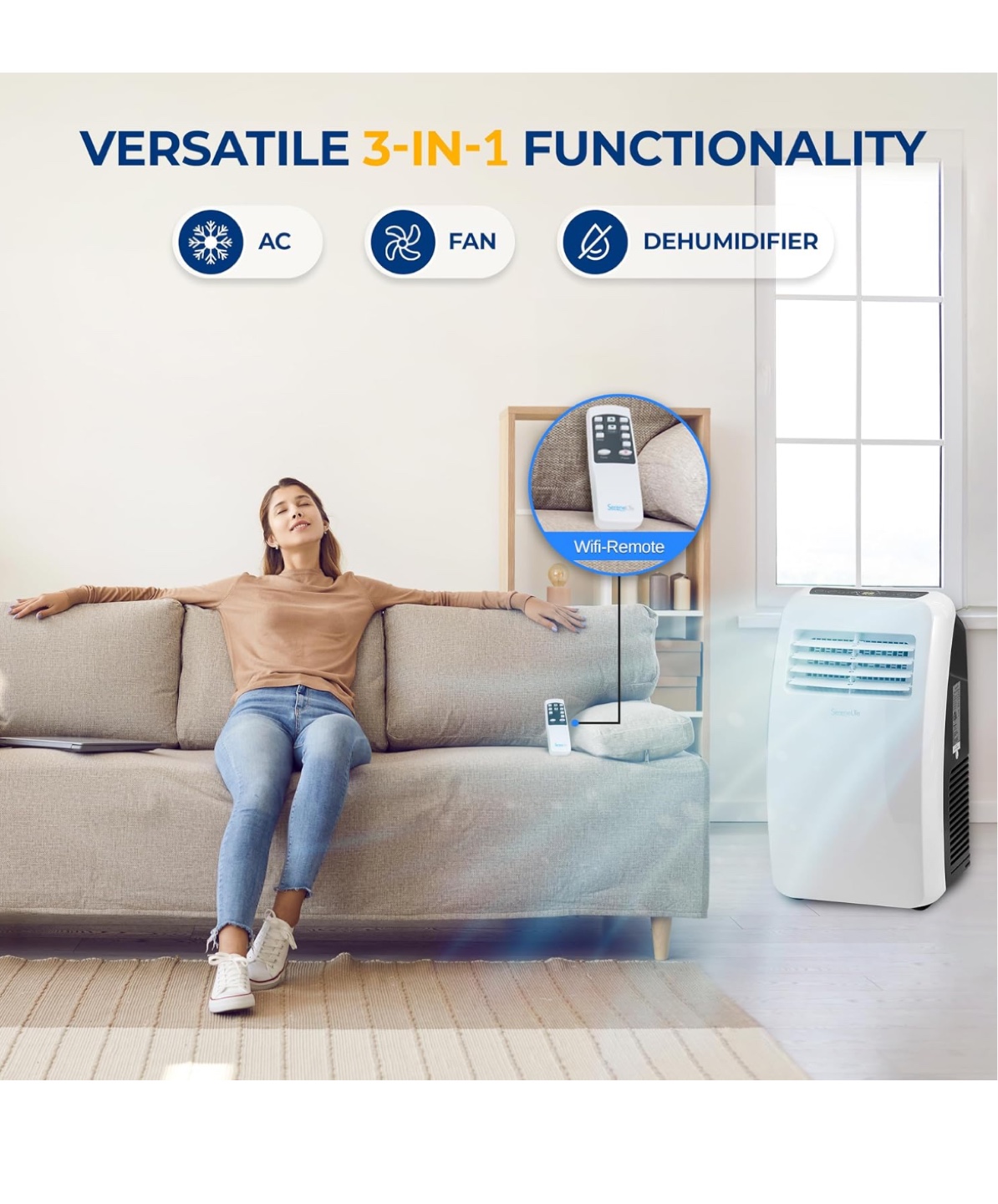 SereneLife 3-in-1 Portable Air Conditioner - photo 2