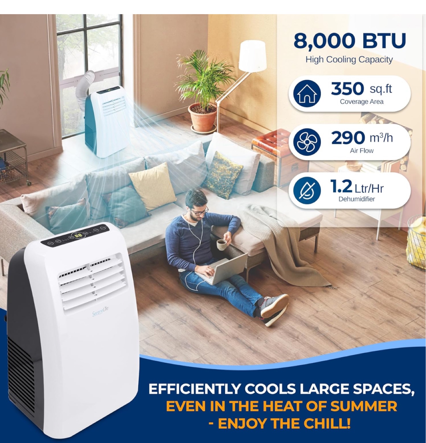 SereneLife 3-in-1 Portable Air Conditioner - photo 3