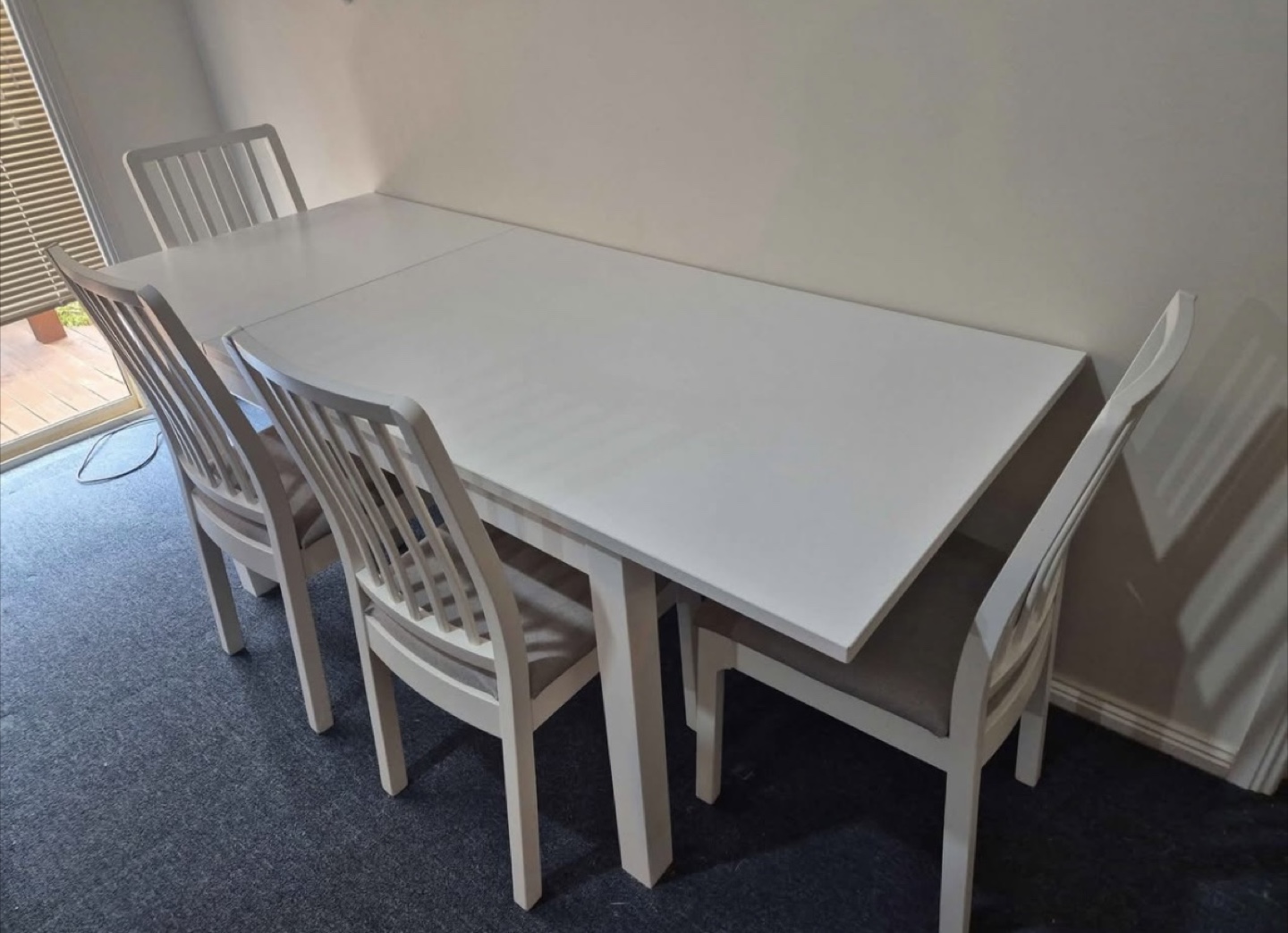 Can deliver—Ikea extendable table and 4 chairs. - photo 2
