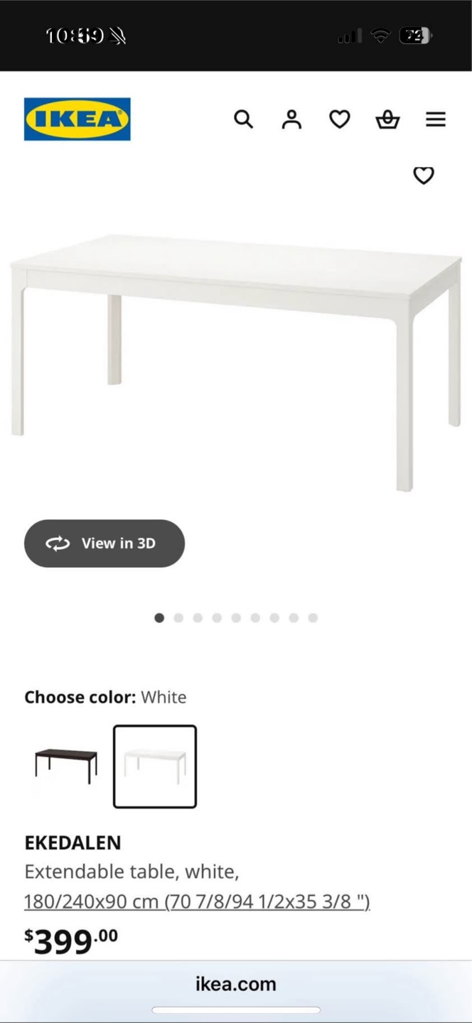 Can deliver—Ikea Ekedalen Extendable table. Retail was $446. - photo 3