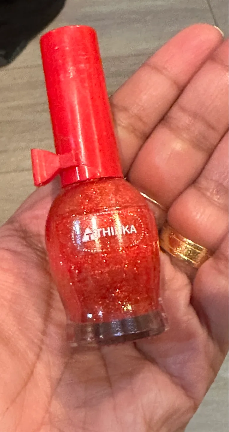 Athika Red Glitter Nail Polish #freecycle thumbnail