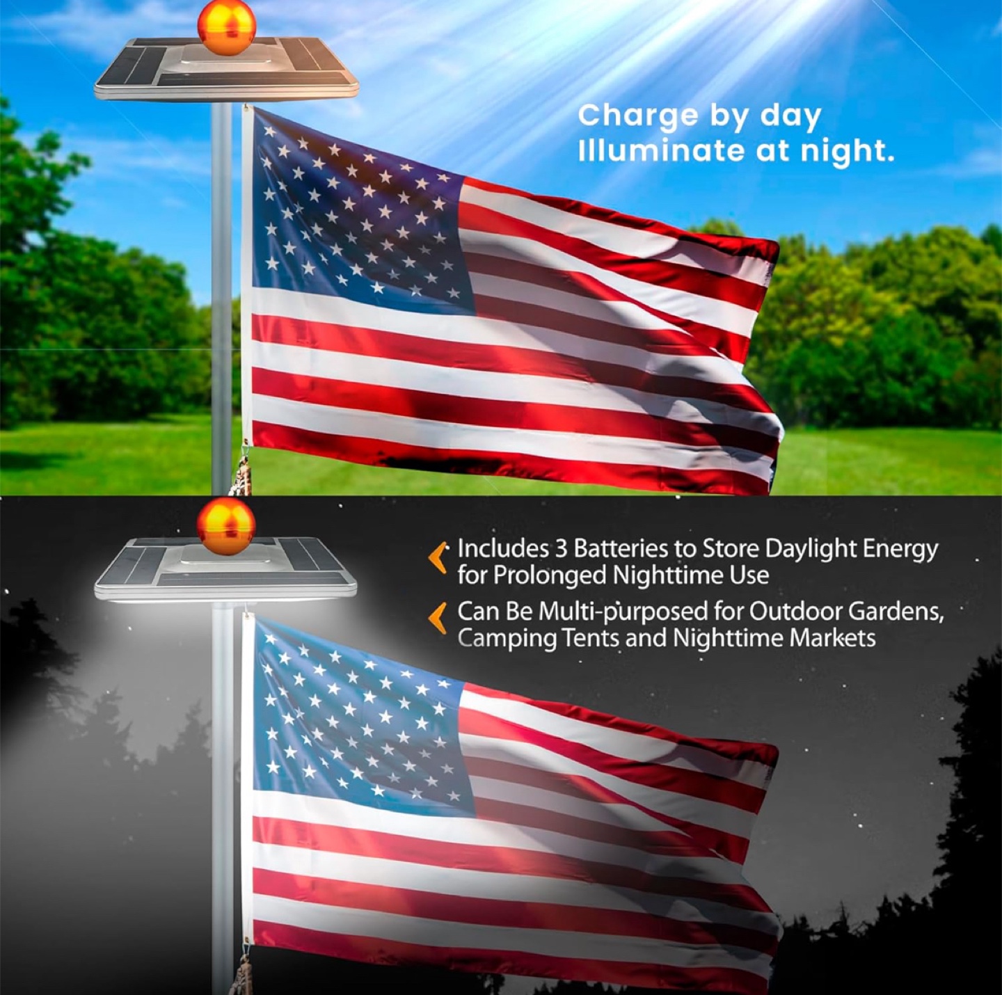 Solar flag light - photo 2