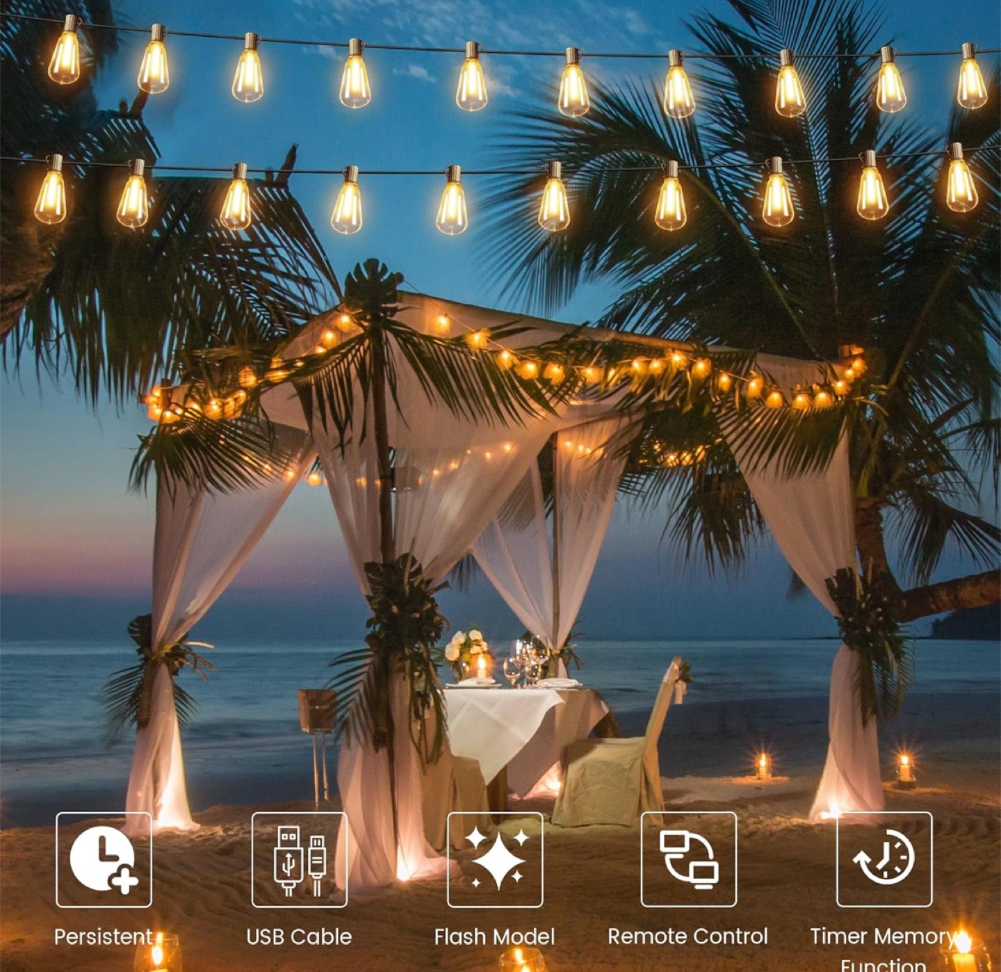 120ft solar string lights - photo 2