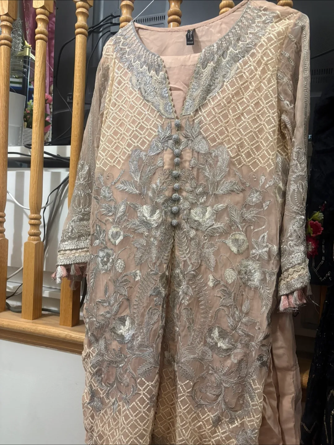 Embroidered Salwar Kameez Set image indicator(4)