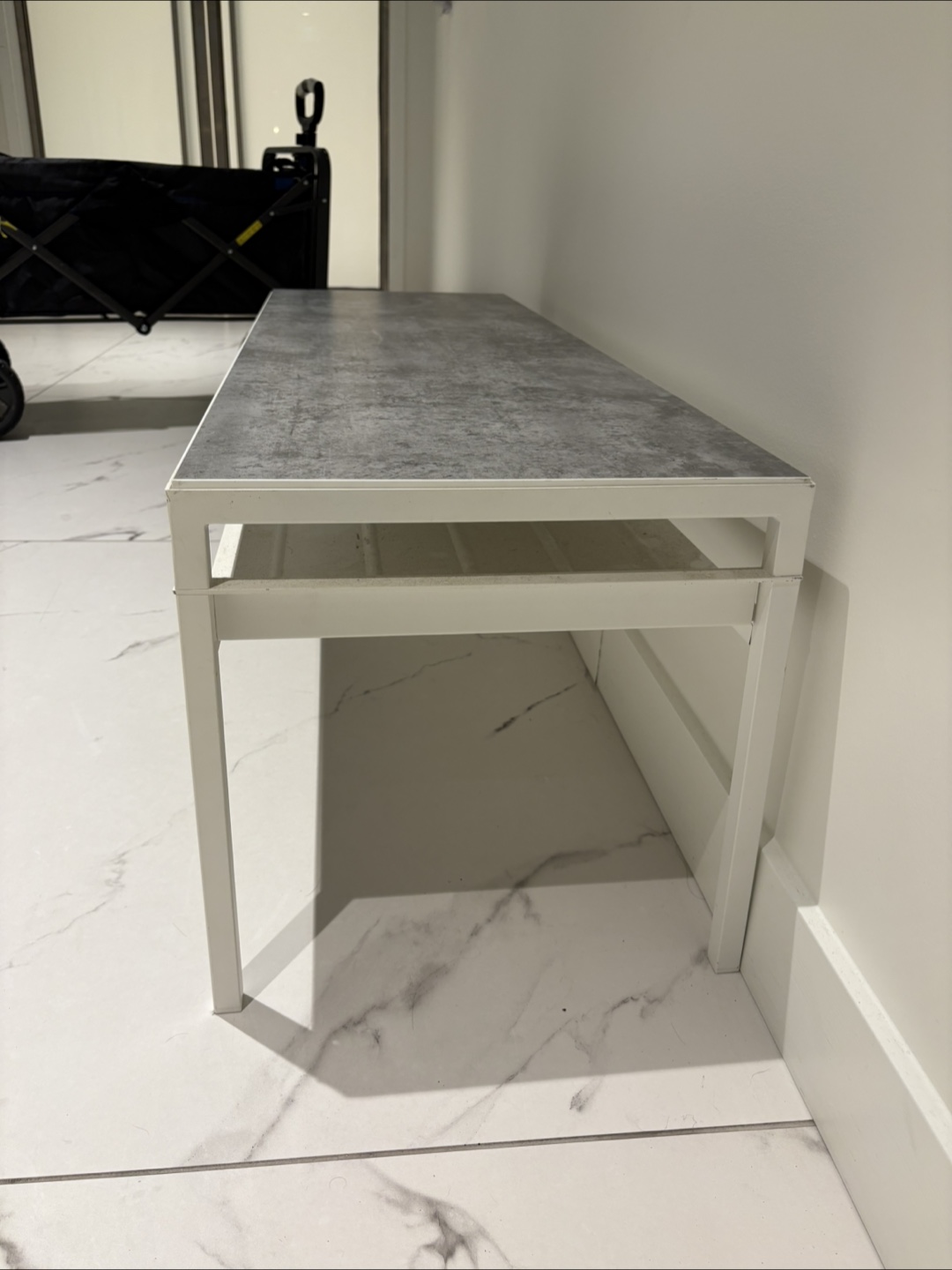 Grey Stone-Look Coffee Table - photo 2