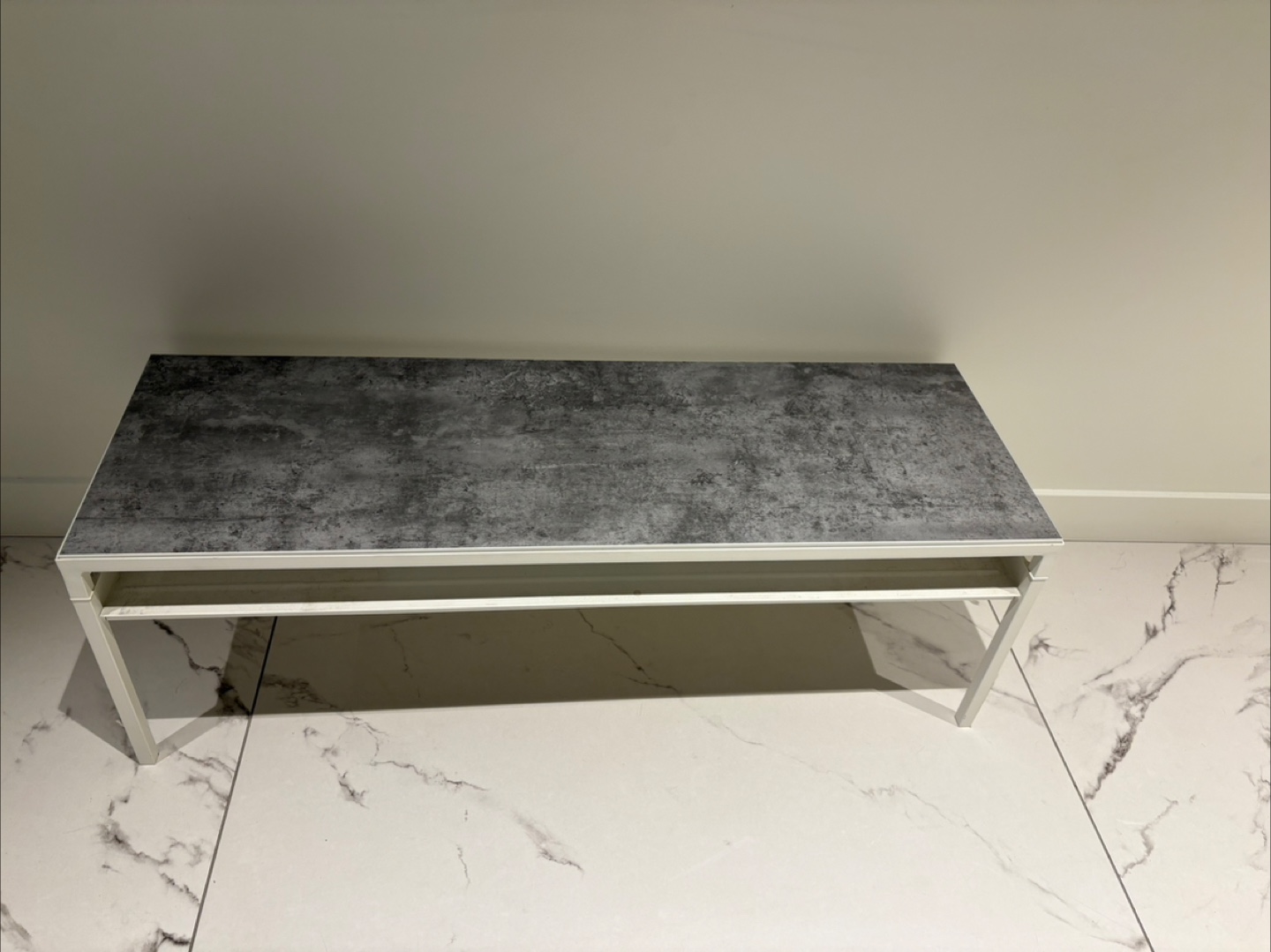 Grey Stone-Look Coffee Table - photo 5