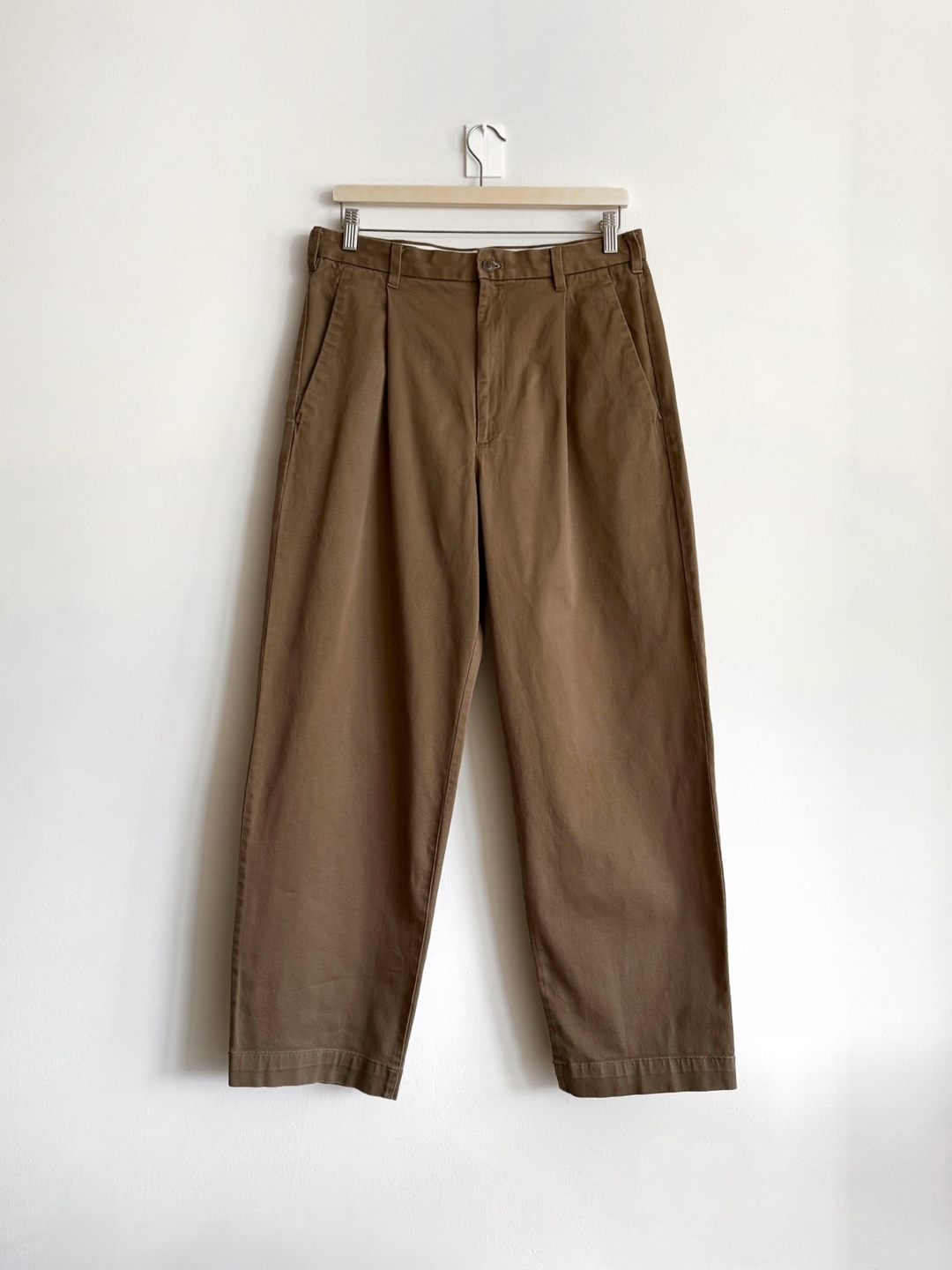 Muji Men's Stretch Chino Wide Pants M