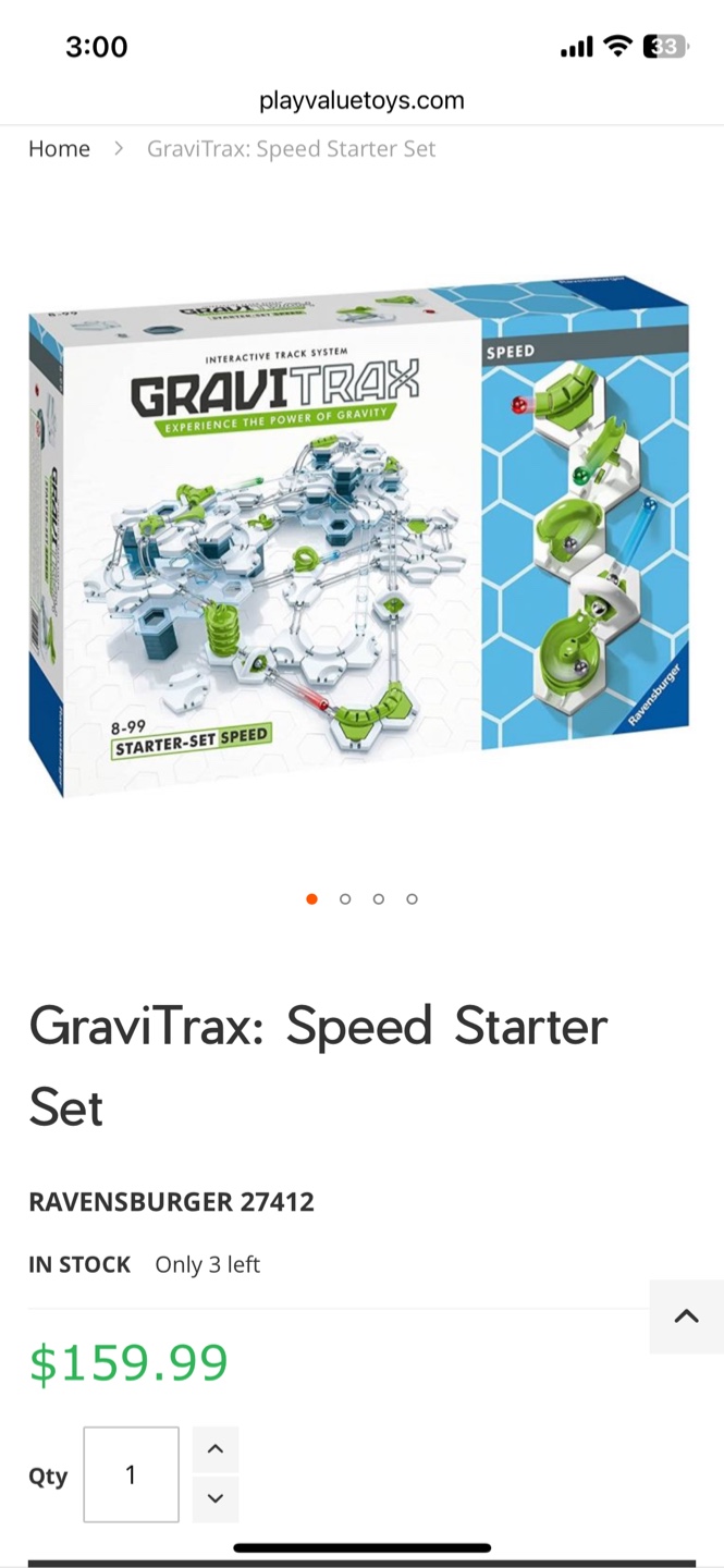 GraviTrax Starter-Set Speed Marble Run