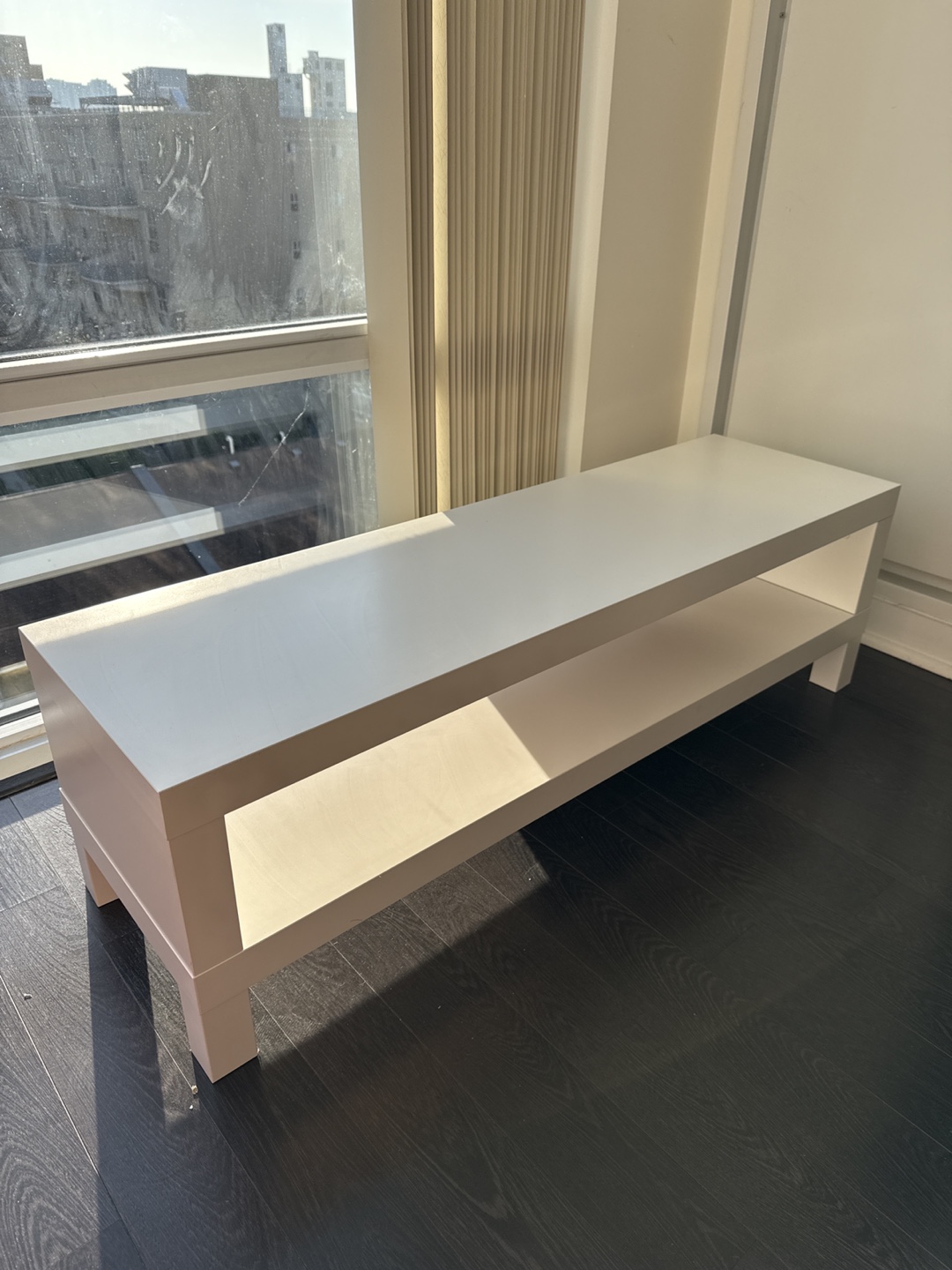 White TV Stand/Bench - photo 2
