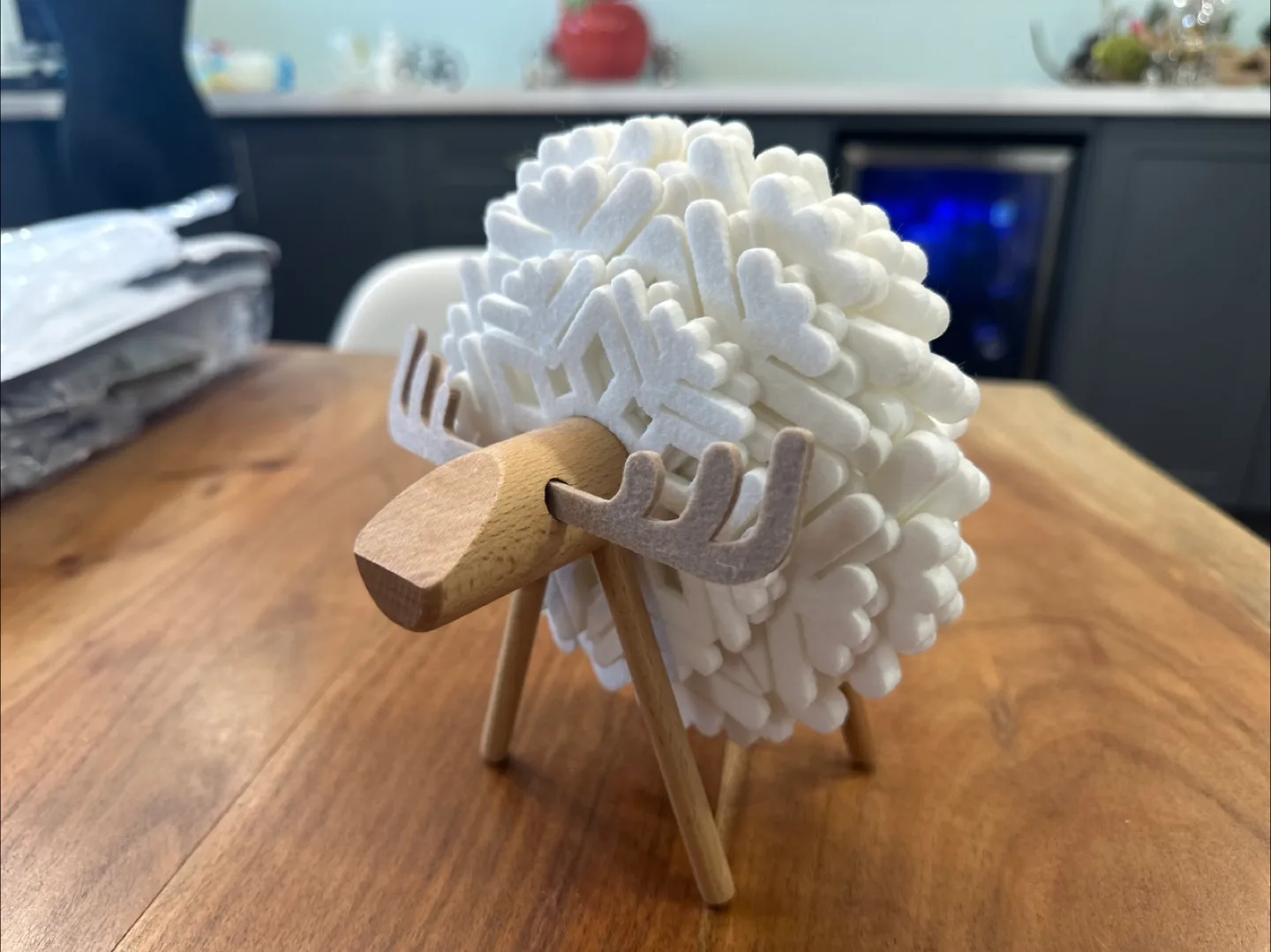 Cute Sheep snowflakes Coaster image indicator(3)