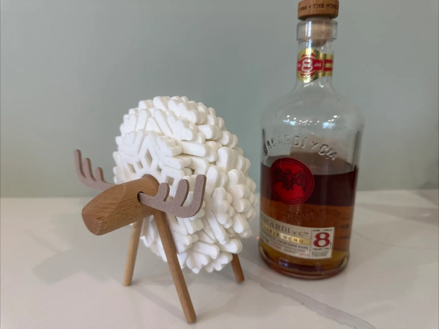 Cute Sheep snowflakes Coaster image indicator(4)