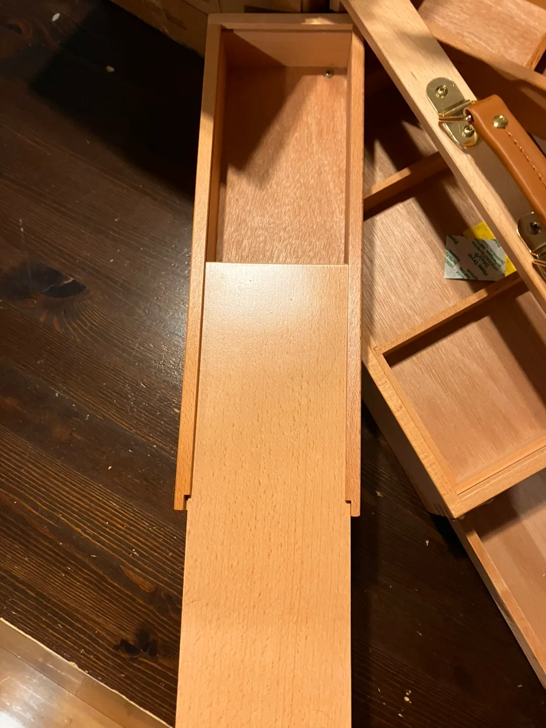 Wooden storage box with drawers image indicator(3)