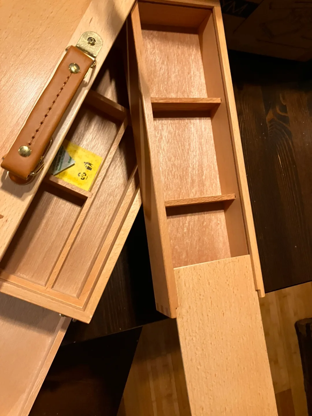 Wooden storage box with drawers image indicator(4)