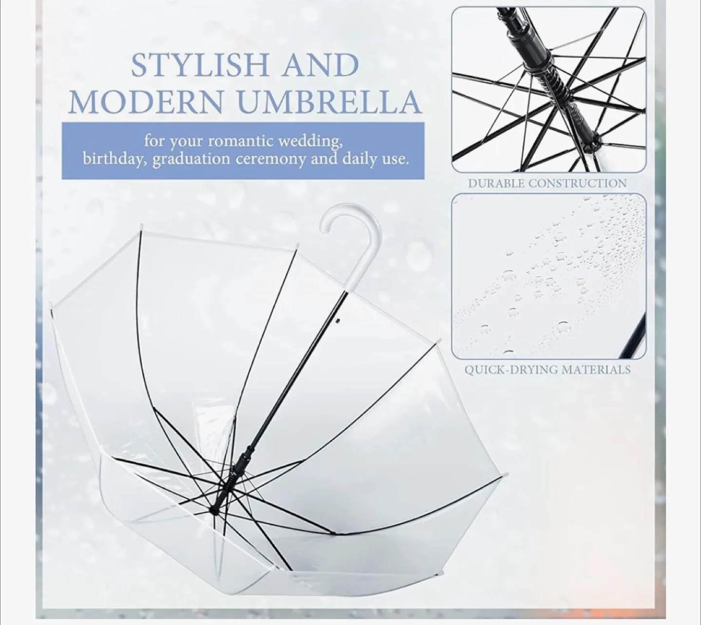 Clear Bubble Umbrella image indicator(7)