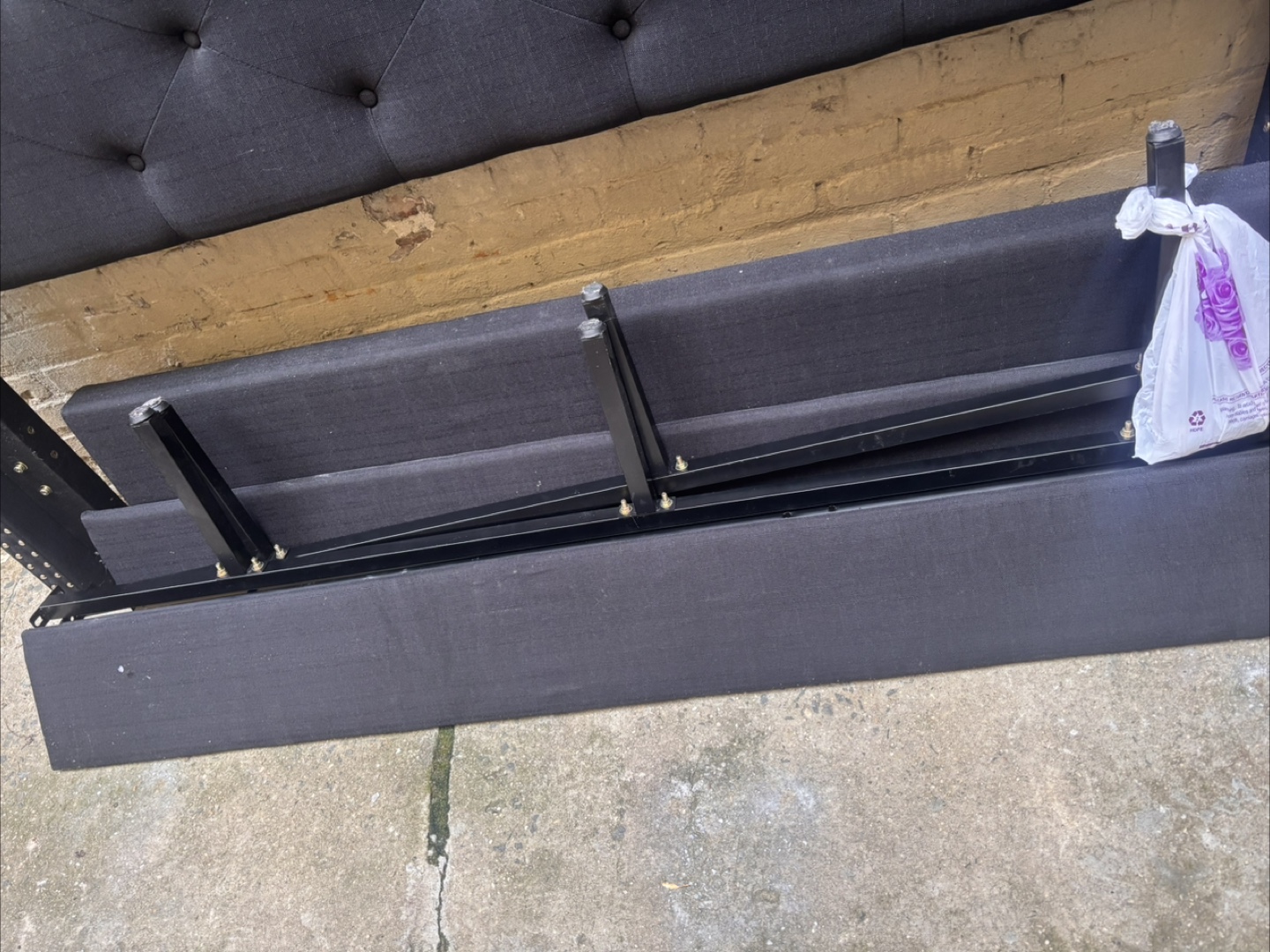 Upholstered Headboard king bed frame - photo 3