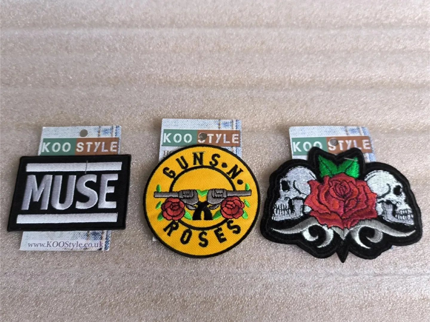 #freecycle Koo Style - Muse, Guns N' Roses, Skull Patches thumbnail