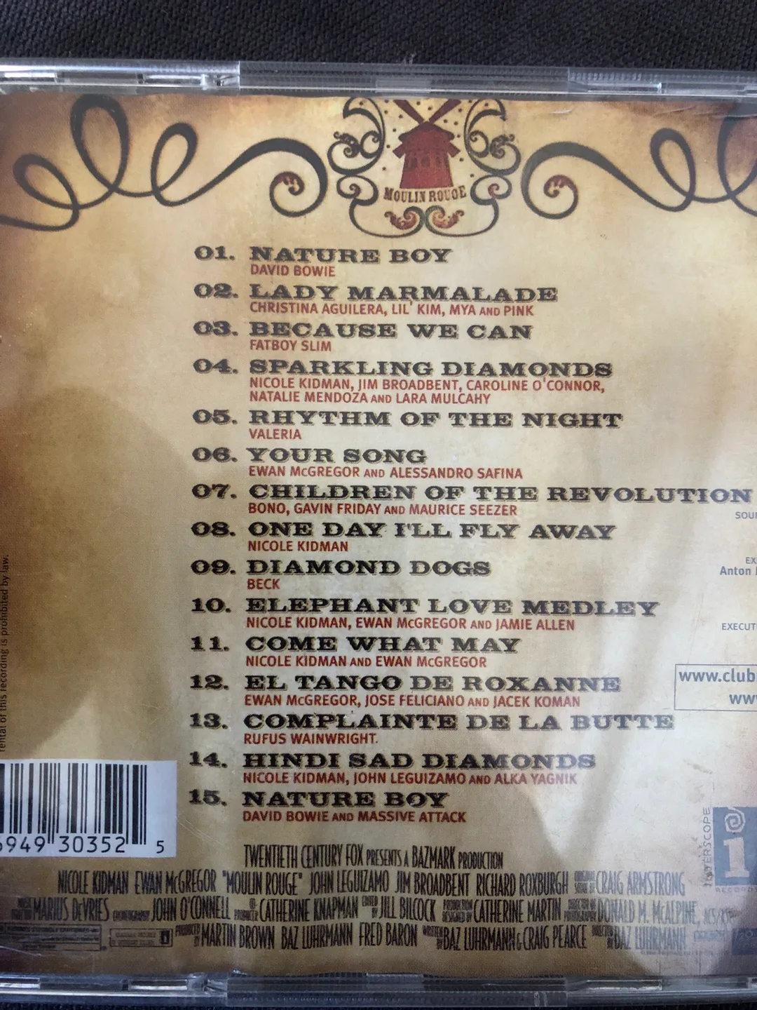 Moulin Rouge! Music From Baz Luhrmann CD image indicator(6)